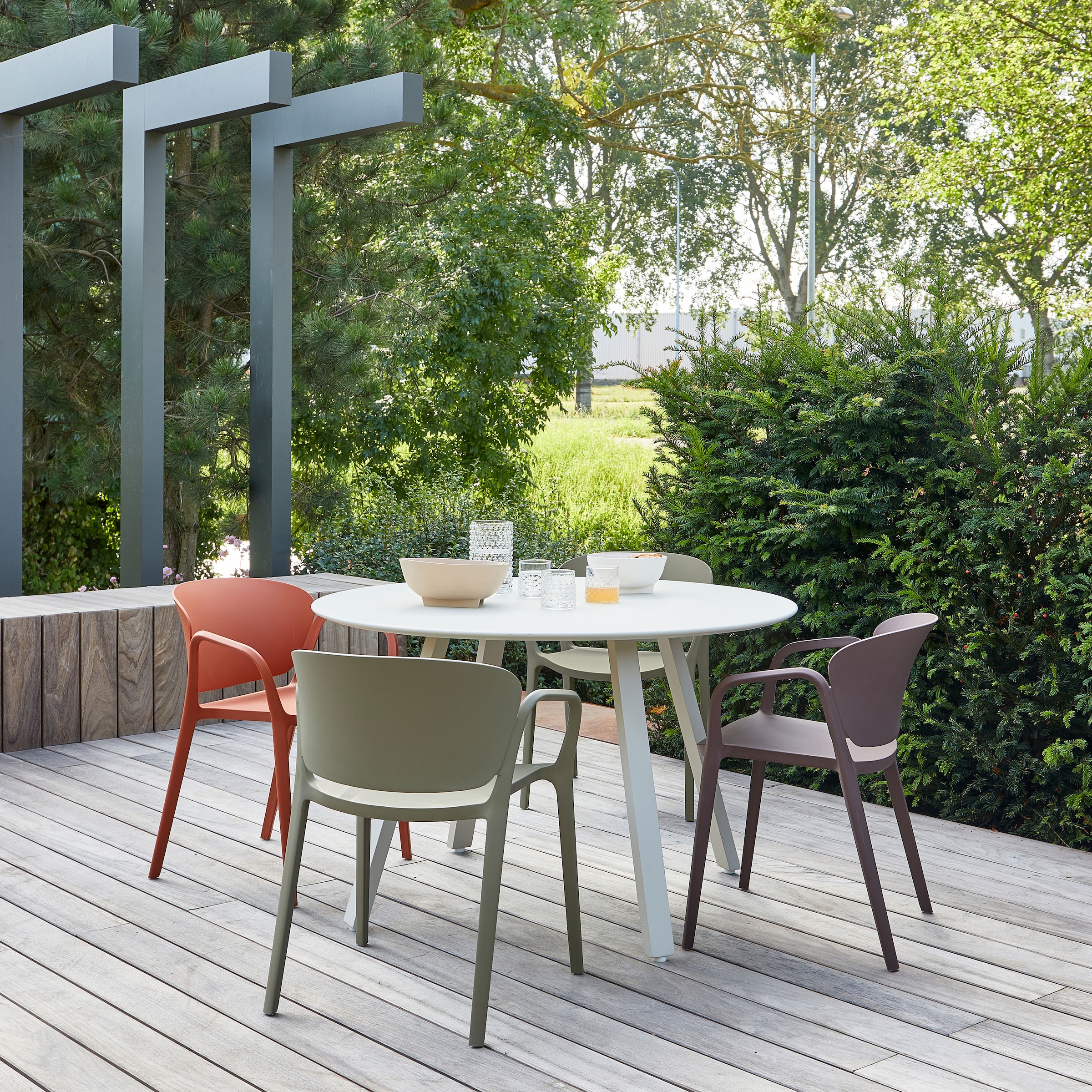 WOOOD Gartentisch »Auke Tisch Esstisch Durchmesser 120 cm«