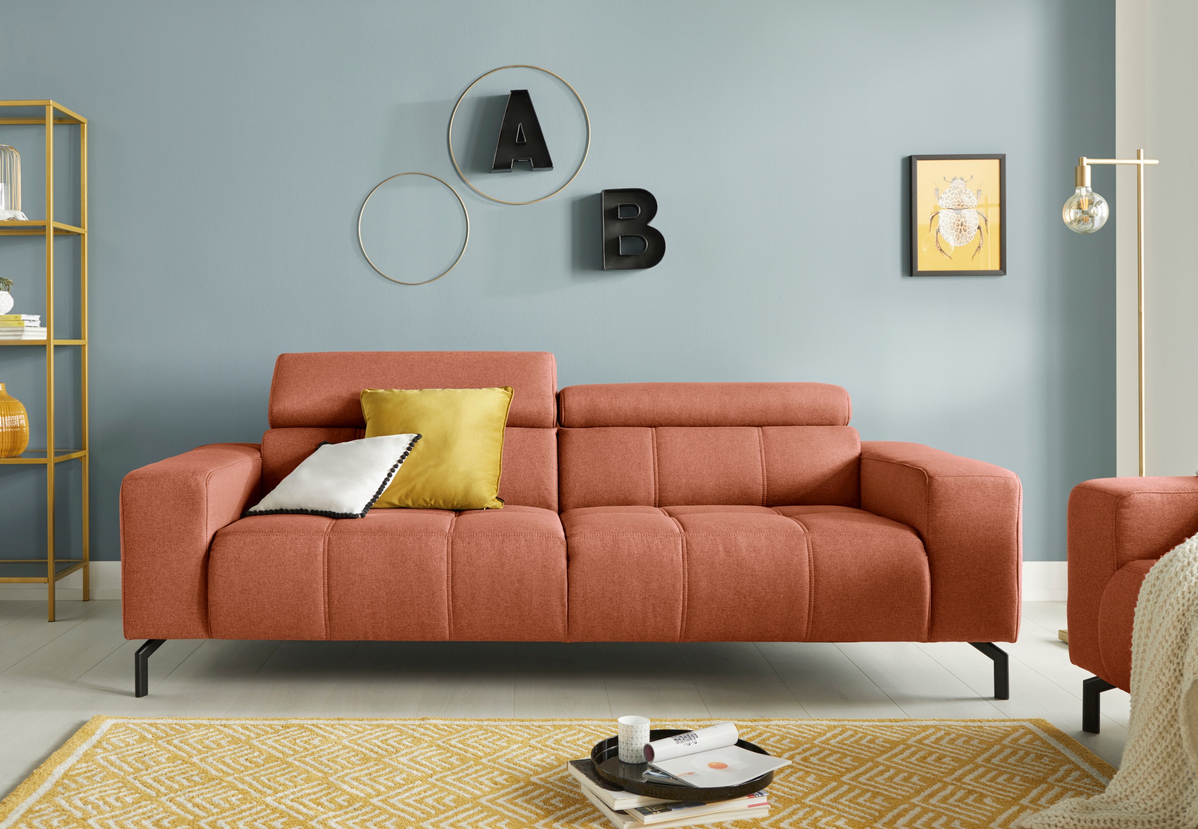 DOMO collection 2,5-Sitzer "Cunelli zeitlos und elegant, moderne Sitznähte günstig online kaufen