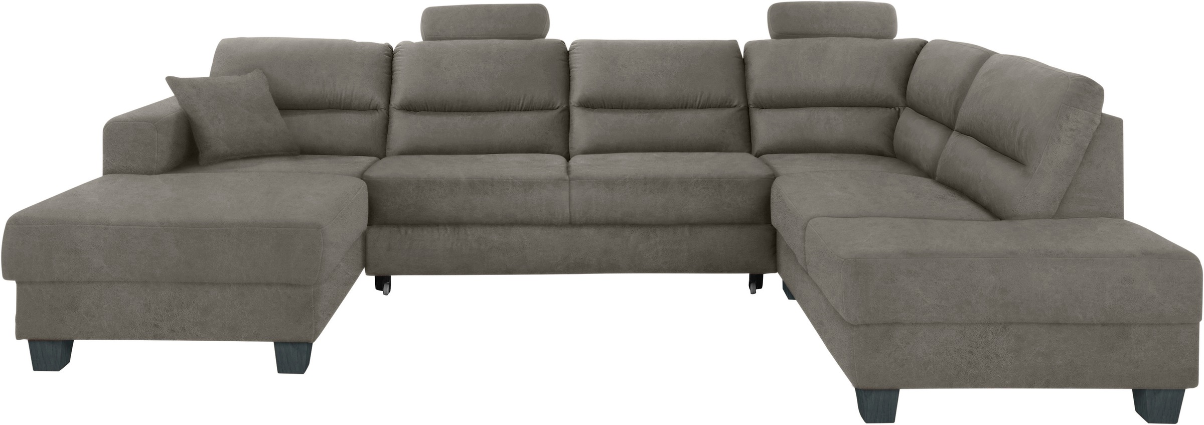 TRENDMANUFAKTUR Wohnlandschaft "Chamber, U-Form" inklusive zwei Kopfstützen günstig online kaufen