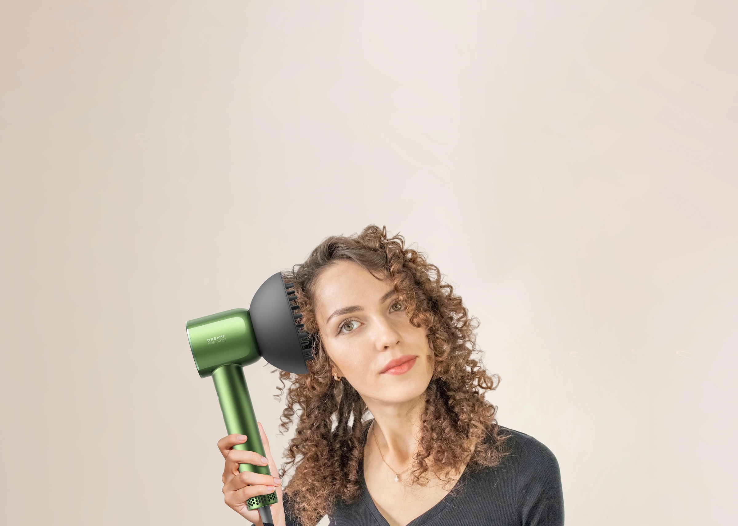 Dreame Haartrockner »Glory Master High-Speed Hair Dryer«, 1600 W, 3 Aufsätze, drei Düsen, vier Temperaturstufen, geringes Gewicht