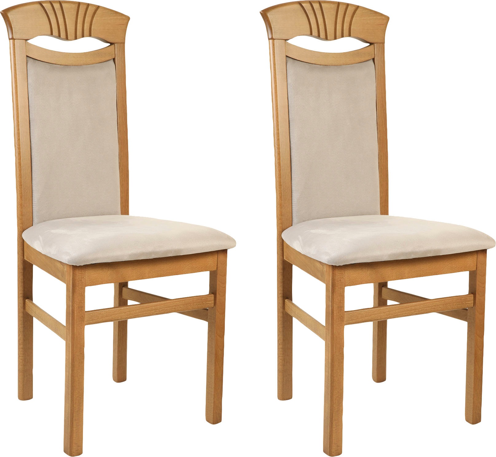 Home affaire Esszimmerstuhl »Franz«, (Set), 2 St., Microfaser, strapazierfä günstig online kaufen