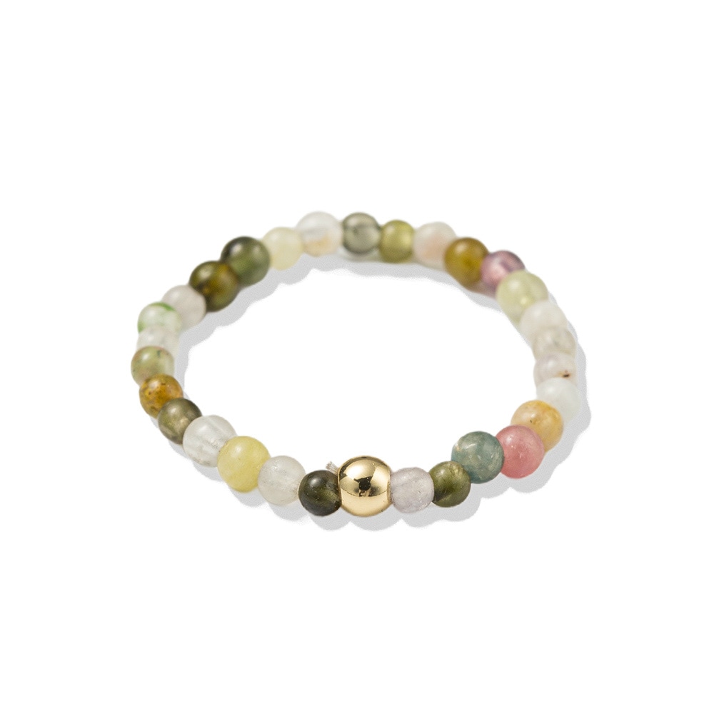 Firetti Fingerring »Schmuck Geschenk Damenring Zugband Edelstein« Made in Germany - mit Turmalin