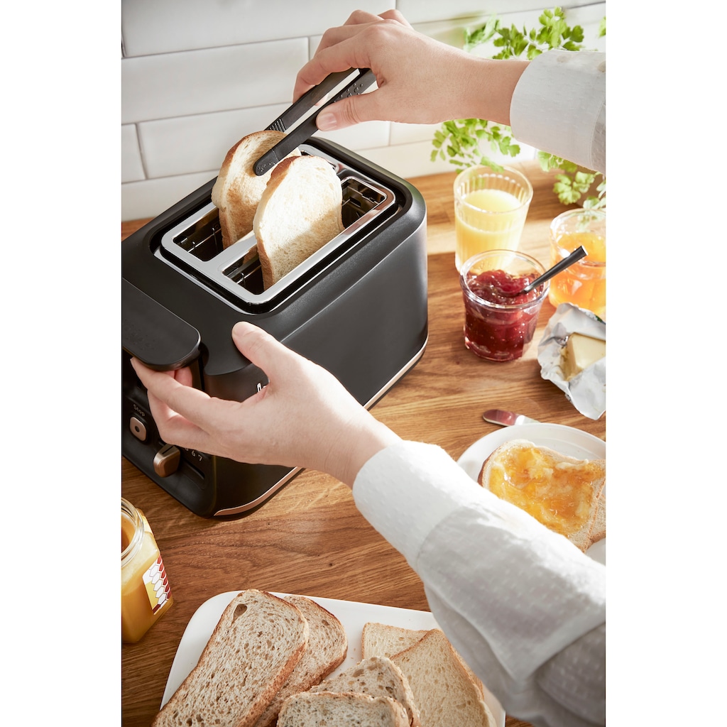 Tefal Toaster »TT5338 Includeo«, für 2 Scheiben, 850 W, Magnetzange, 7 Bräunungsstufen, Krümelschublade, Anhebevorrichtung