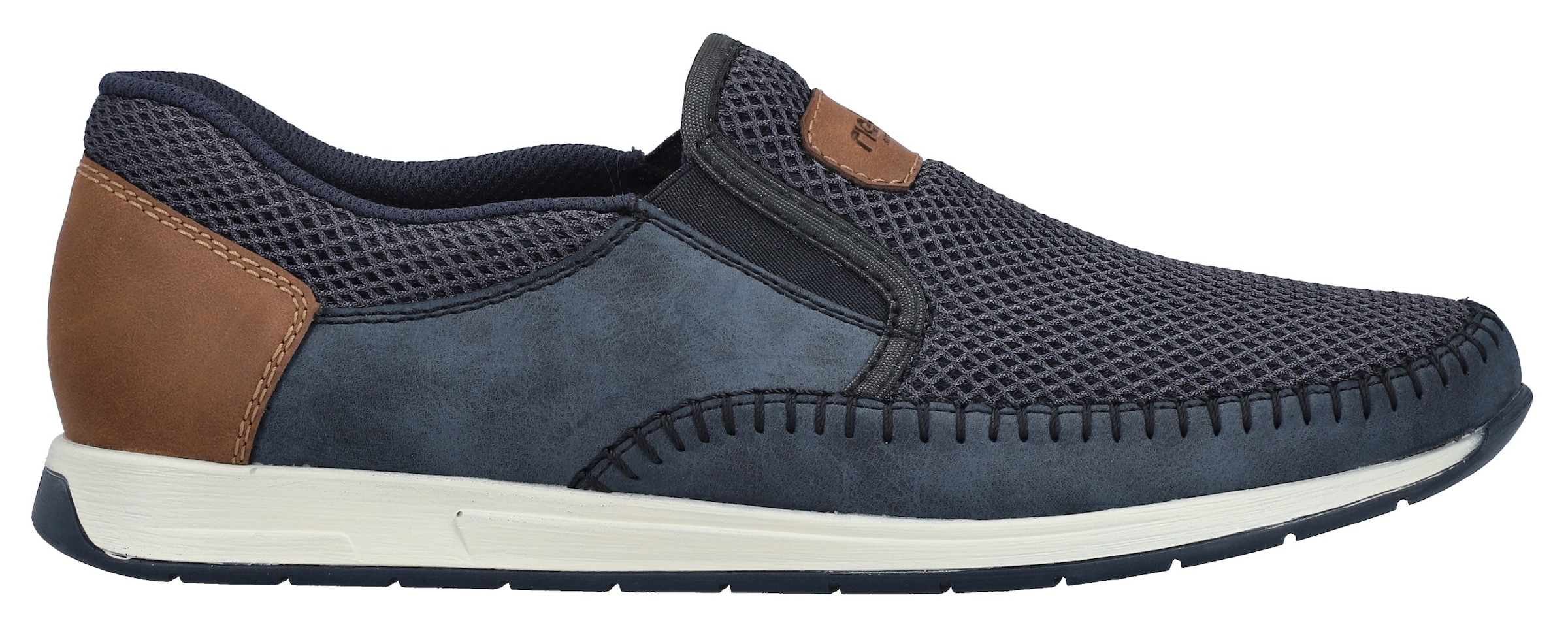 Rieker Slipper  Slip-on Sneaker, Schlupfschuh mit Stretcheinsätze