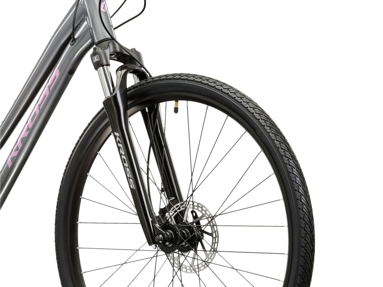 Kross Crossrad »KROSS Crossrad Damen 28" Evado 4.0 grau 16 Gänge« 16 Gang Shimano ACERA M3020 Schaltwerk Kettenschaltung