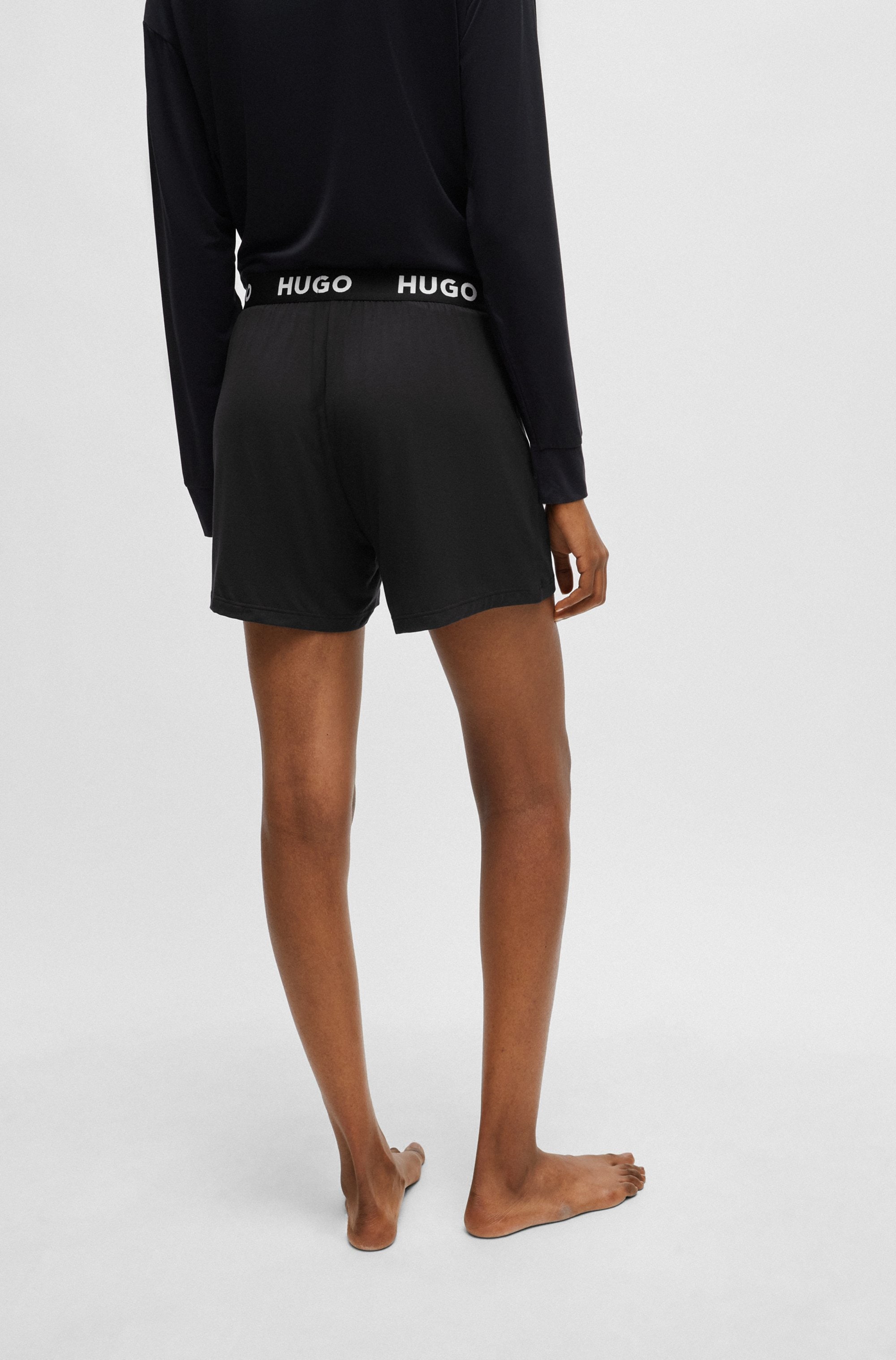 HUGO Underwear Schlafshorts »UNITE Shorts«, mit Hugo Logo-Elastiktape am Bund