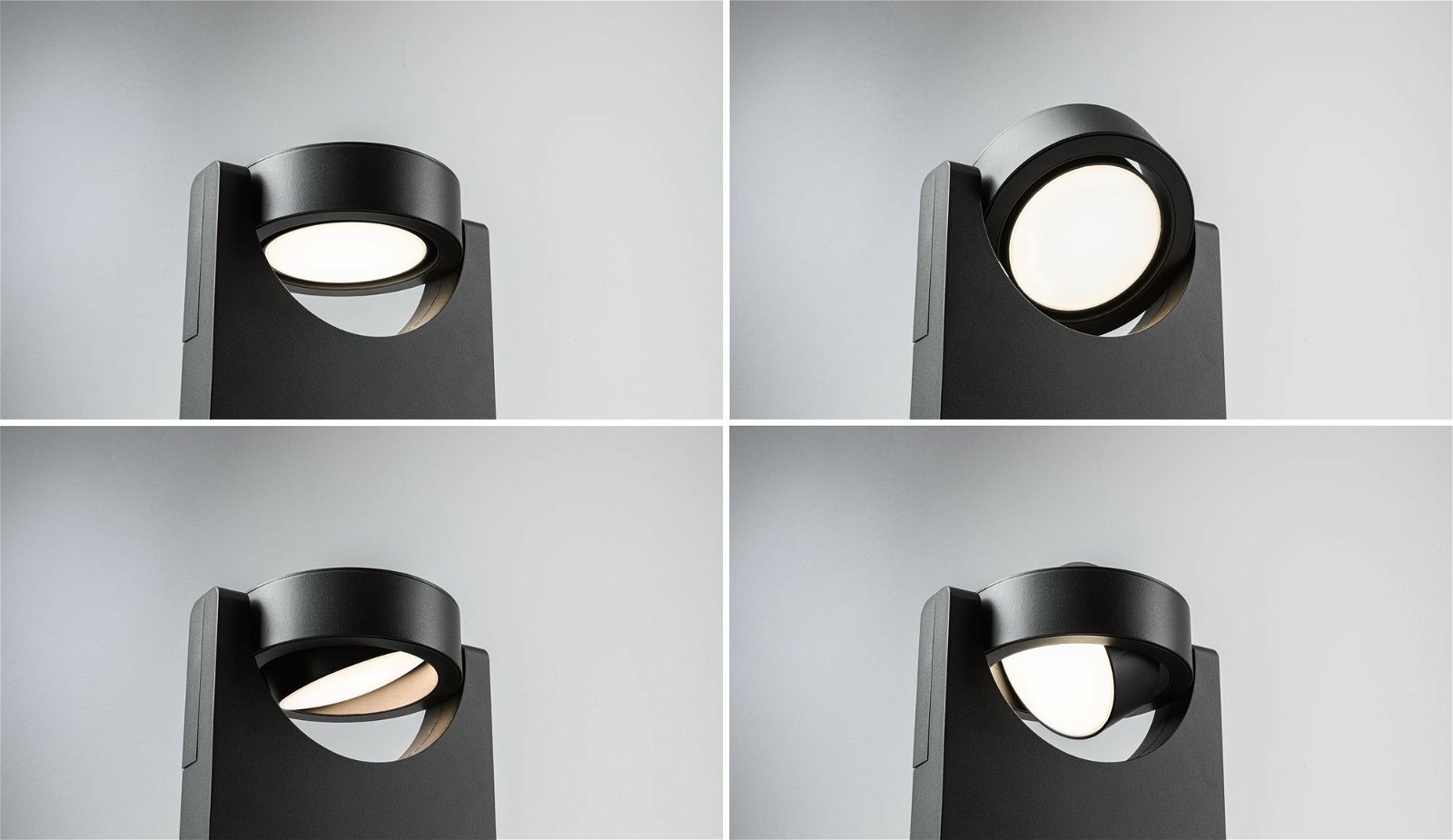 Paulmann LED Außen-Wandleuchte »Swivea IP44 183x206mm 3000K 8W 440lm 230V Anthrazit Aluminium«, 1 flammig