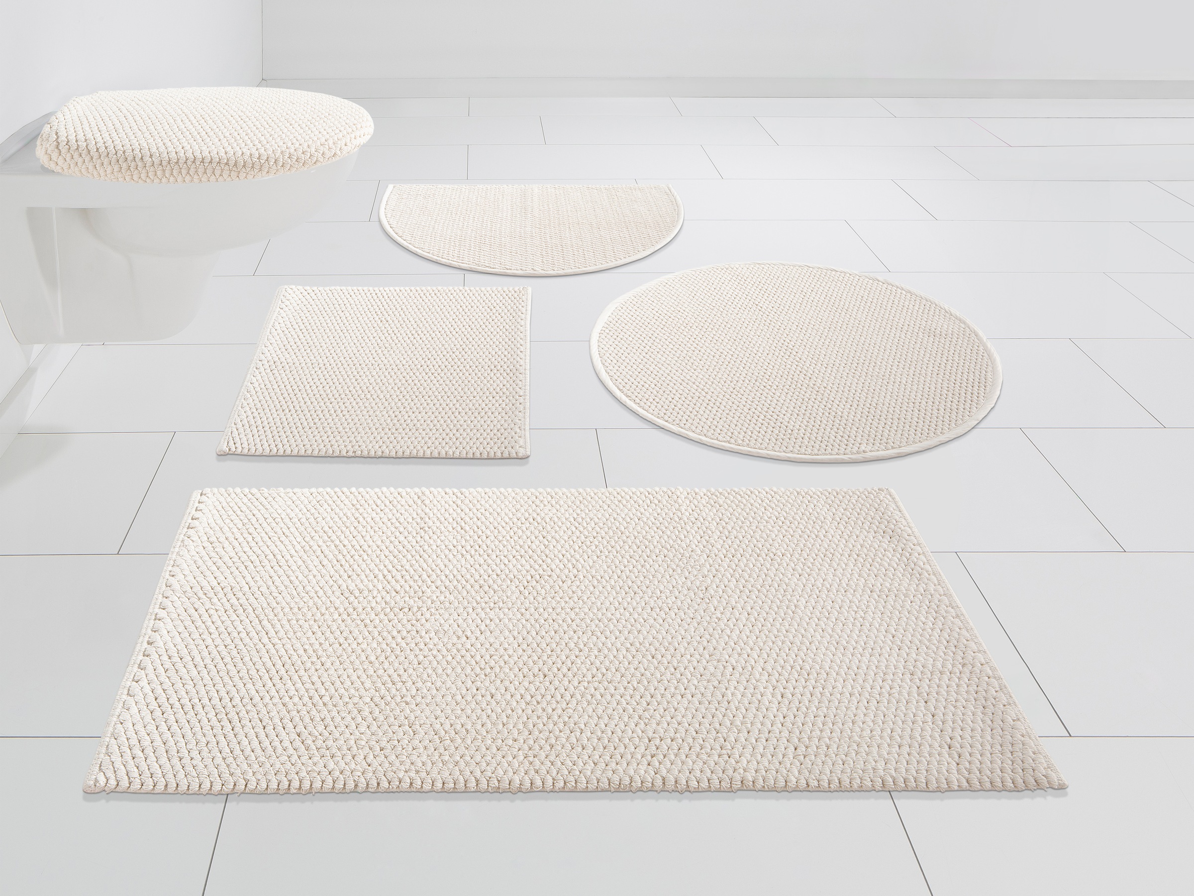 my home Badematte »Dalia, Badvorleger, Badezimmer Teppich«, fußbodenheizung günstig online kaufen