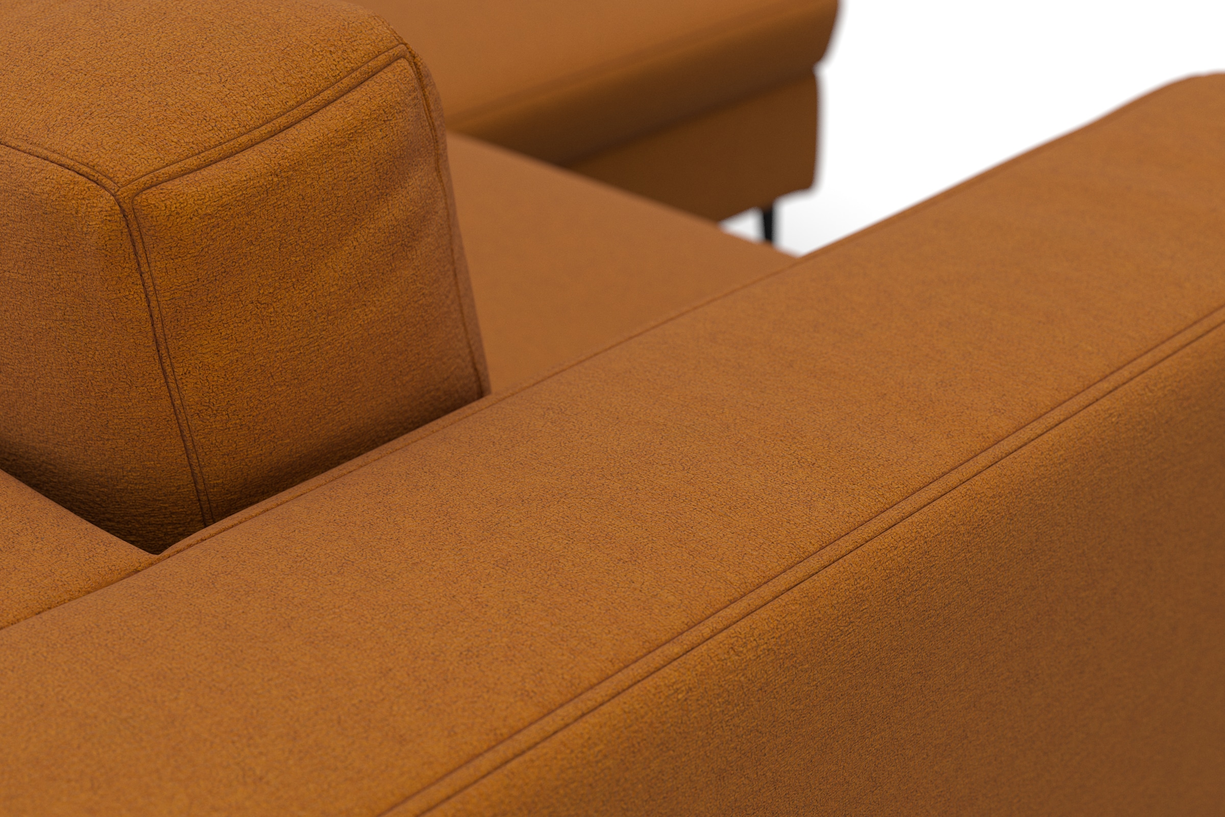 DOMO collection Ecksofa »Modica kompakt und elegant, Breite 244, L-Form«, moderne Optik mit extrabreiter Recamiere, auch in Cord