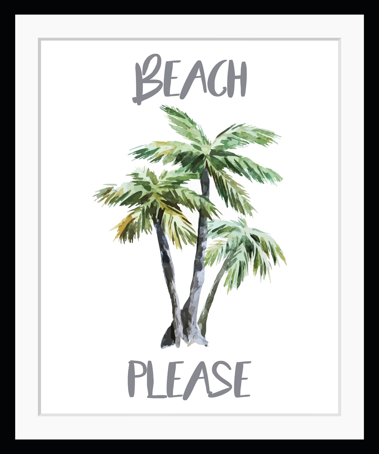 queence Bild »BEACH PLEASE«, Palmen-Humor-Schriftzug-Sprüche & Texte, HD Pr günstig online kaufen