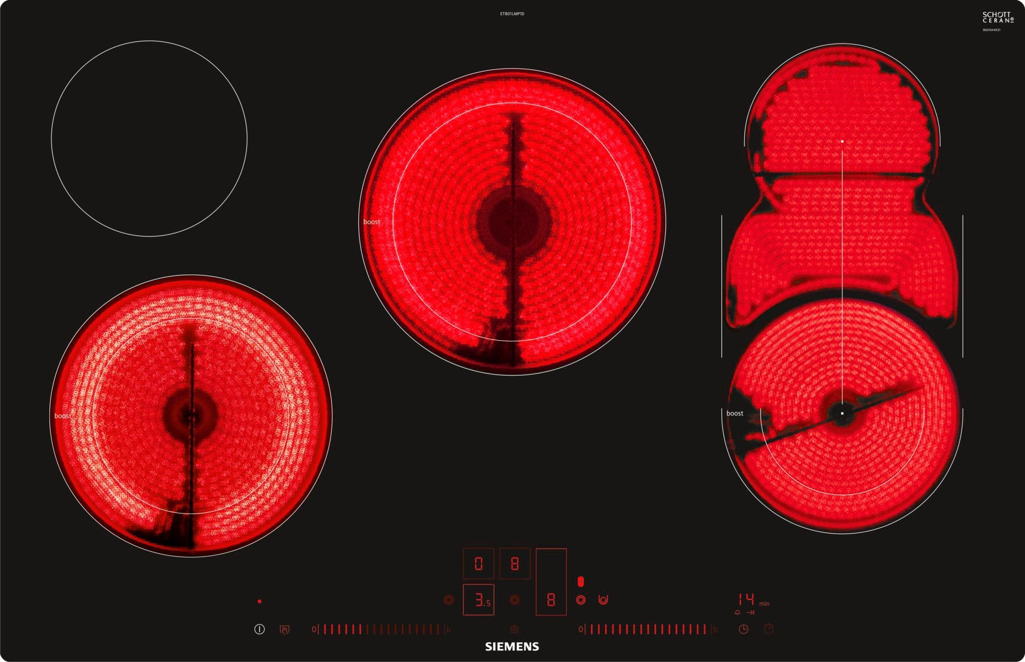 SIEMENS Elektro-Kochfeld von SCHOTT CERAN® »ET801LMP1D«