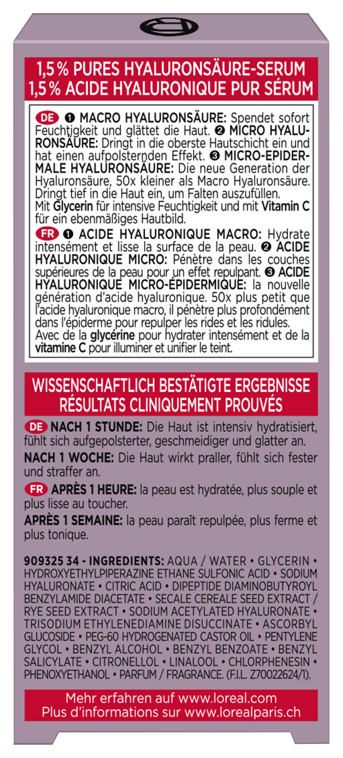 L'ORÉAL PARIS Gesichtsserum »REVITALIFT FILLER ANTI-FALTEN SERUM« mit Hyaluron