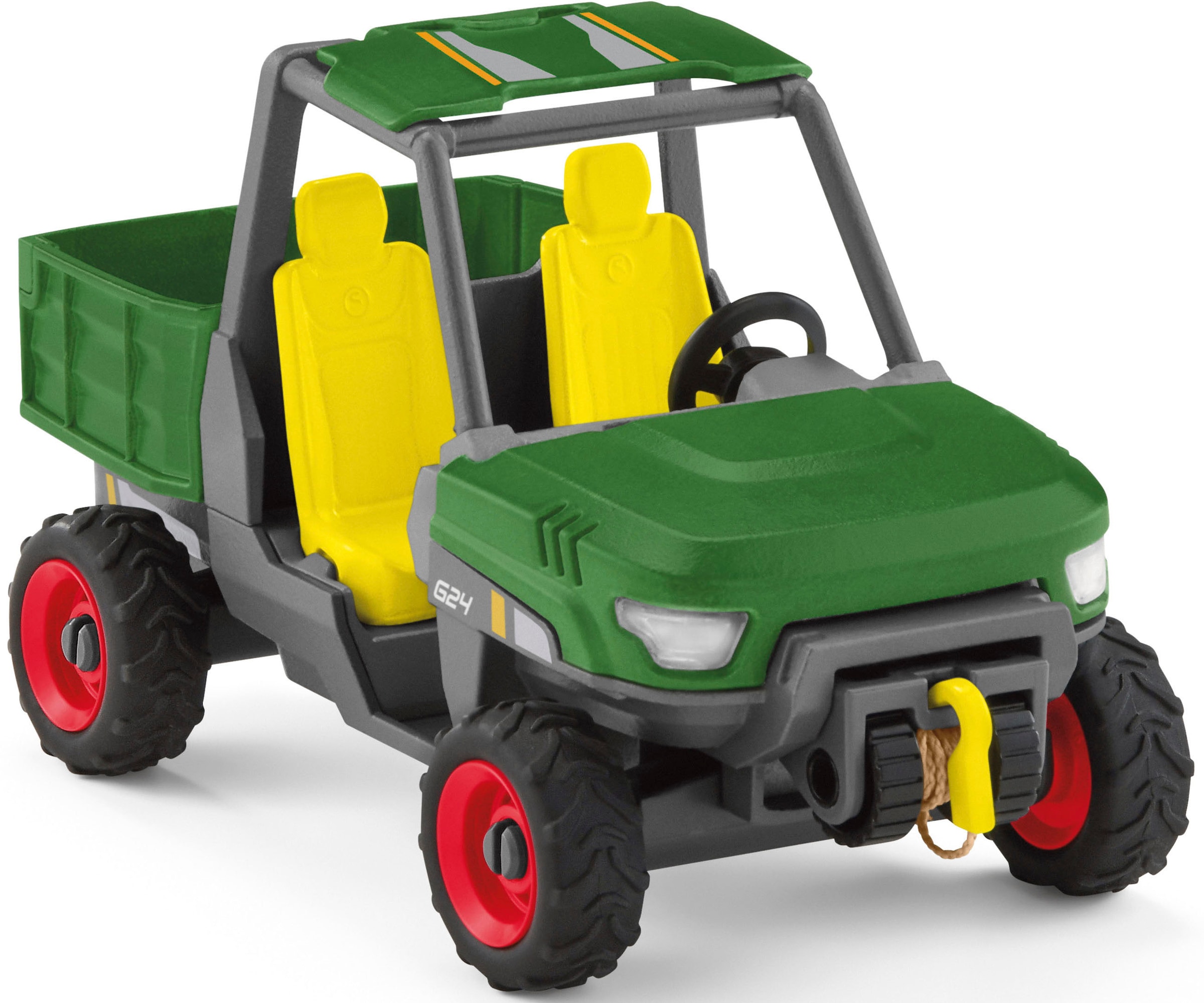 Schleich® Spielwelt »FARM WORLD, Waldbauer mit Fahrzeug (42659)«