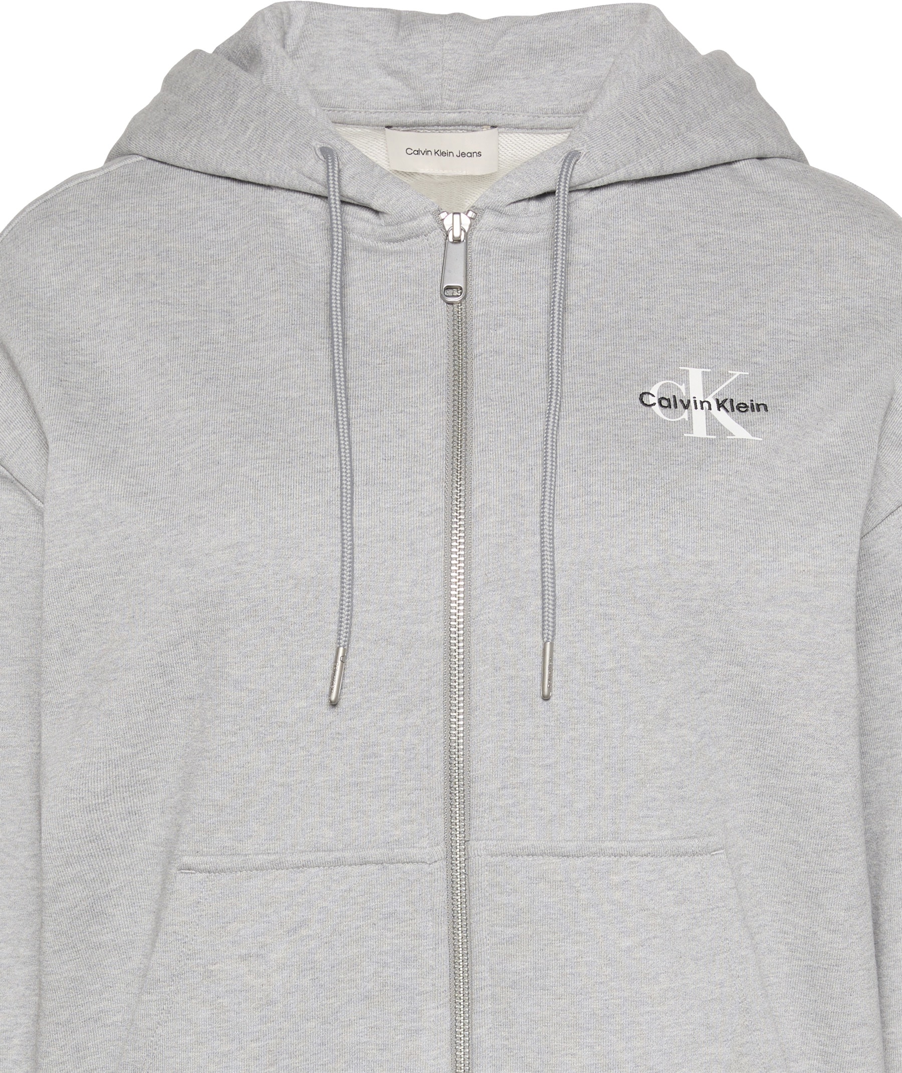 Calvin Klein Sweatjacke »MNLG FRNCH TRRY FZ B« Mit Rundhalsausschnitt