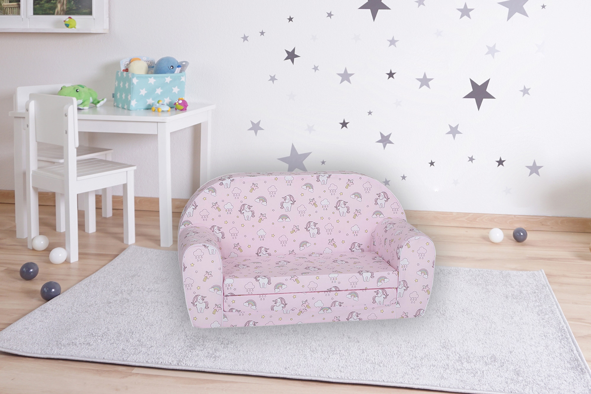 Knorrtoys® Sofa »Rainbow Unicorn«, für Kinder; Made in Europe