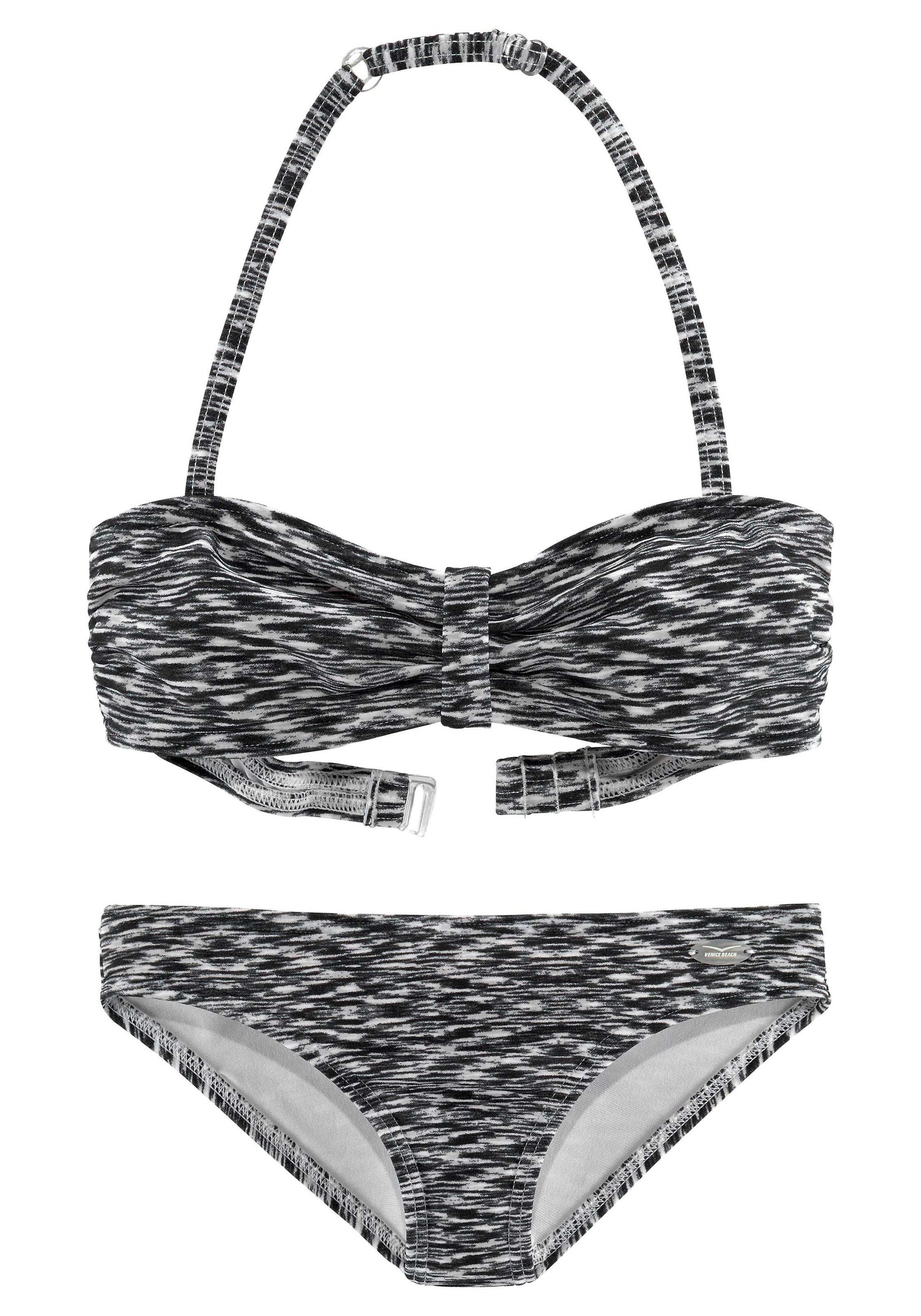 Bild von Venice Beach Bandeau-Bikini, regulierbares Top, seitliche Stäbchen