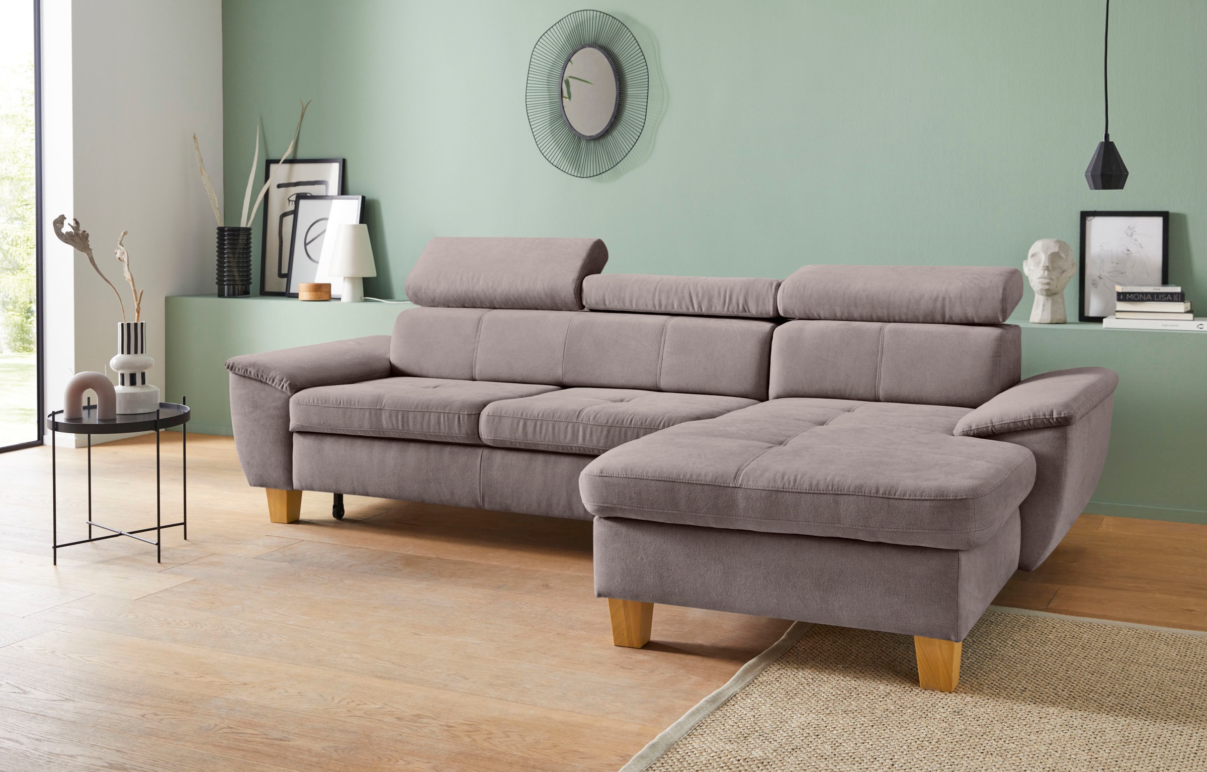exxpo - sofa fashion Ecksofa »Enya, aufwendige Detailverarbeitung, hoher Si günstig online kaufen