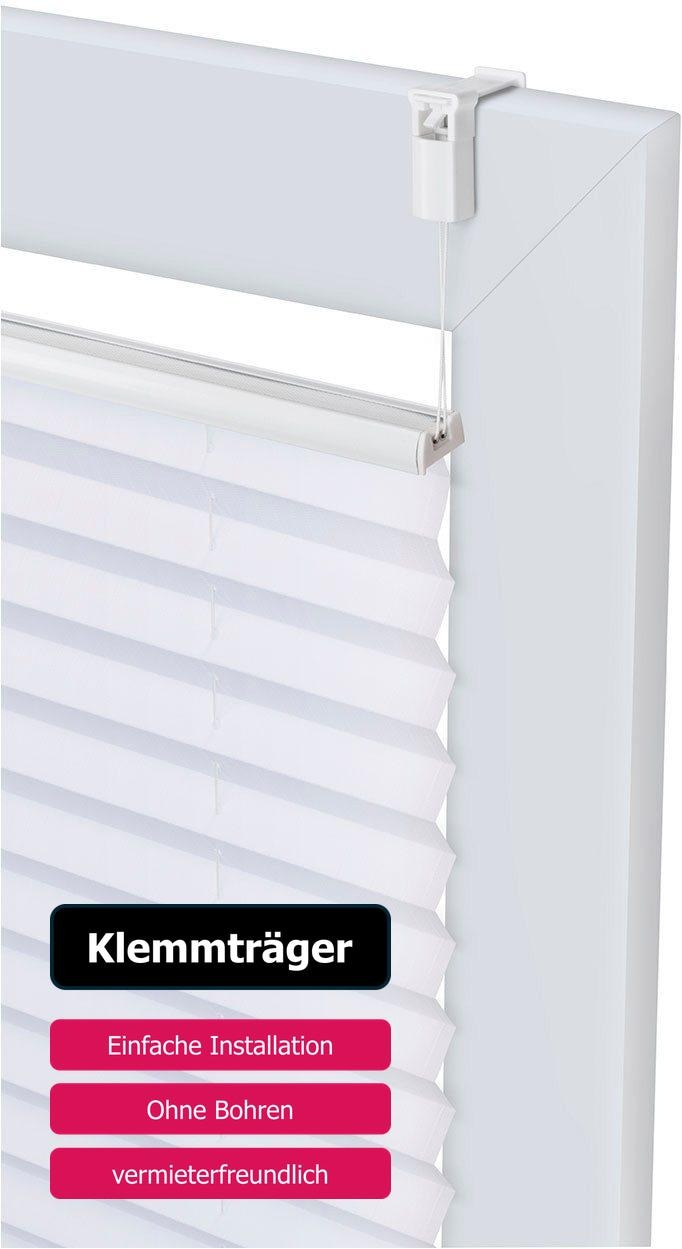 my home Plissee »GELLO«, Lichtschutz, ohne Bohren, verspannt, in Streifen-Optik, Klemmfix, im Fixmaß