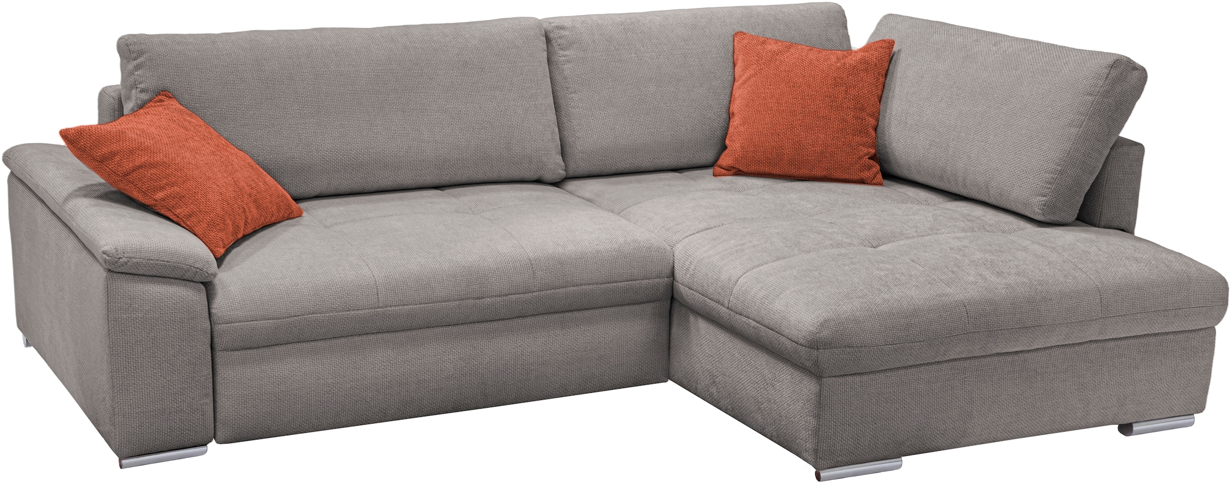 exxpo - sofa fashion Ecksofa »Casa Grande inkl. Bettfunktion & Bettkasten, bequem« Breite 268cm, L-Form, guter Sitzkomfort, große Liegefläche