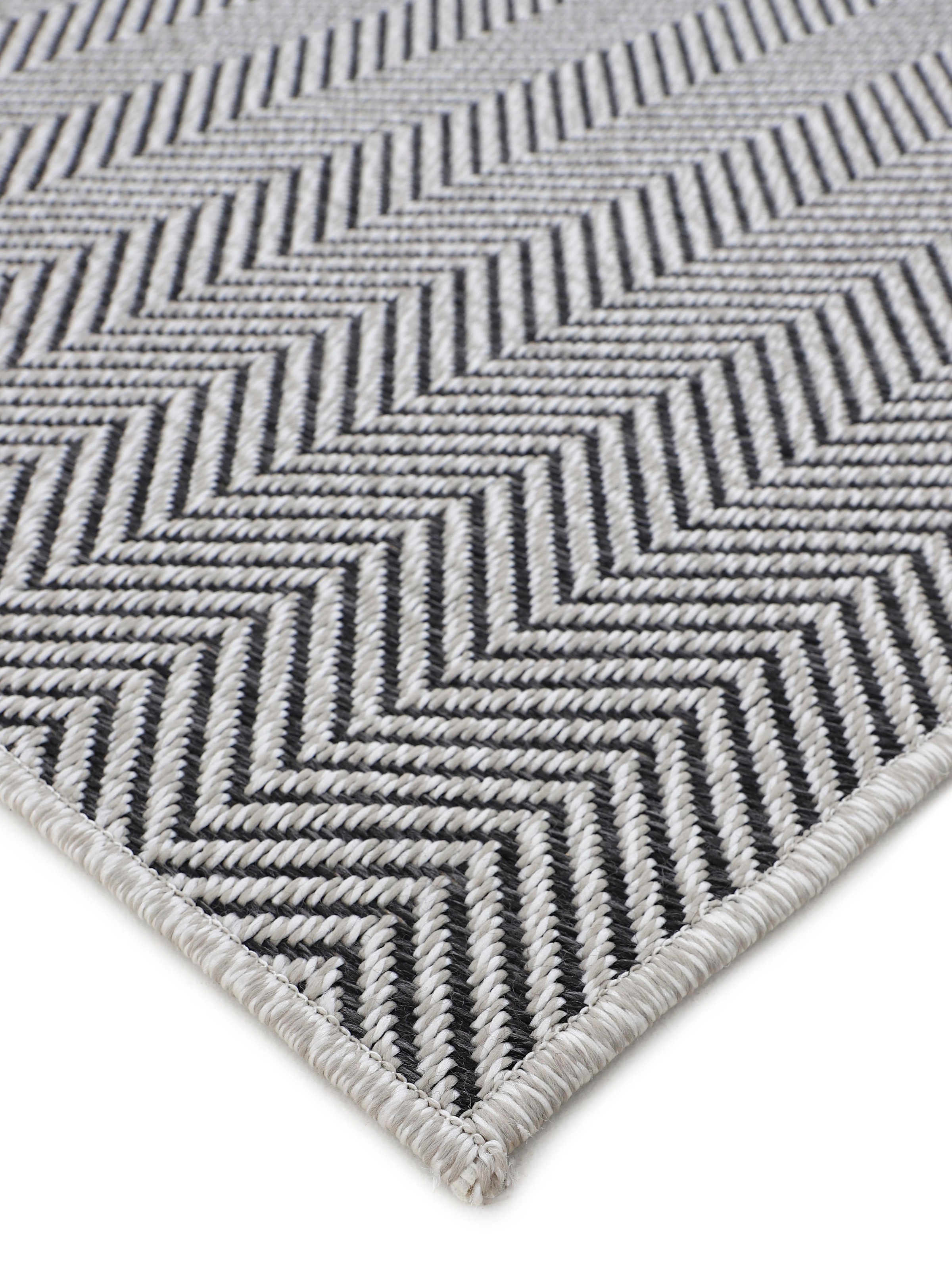 carpetfine Teppich »Boho 106«, rund, 4 mm Höhe, robustes Flachgewebe, Sisal Optik, UV-beständig, Außenbereich