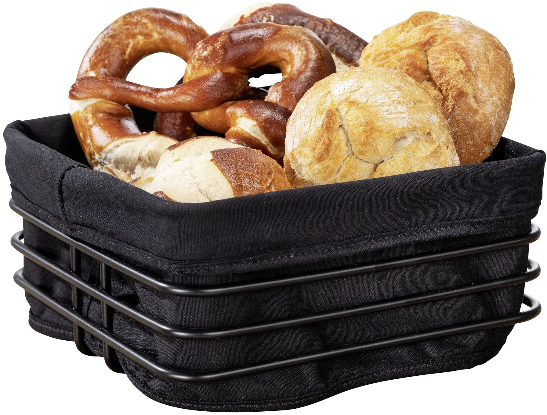 WENKO Brotkorb »Modell Premium Square« Set, Set, 2 tlg. tlg. robustem Korbg günstig online kaufen