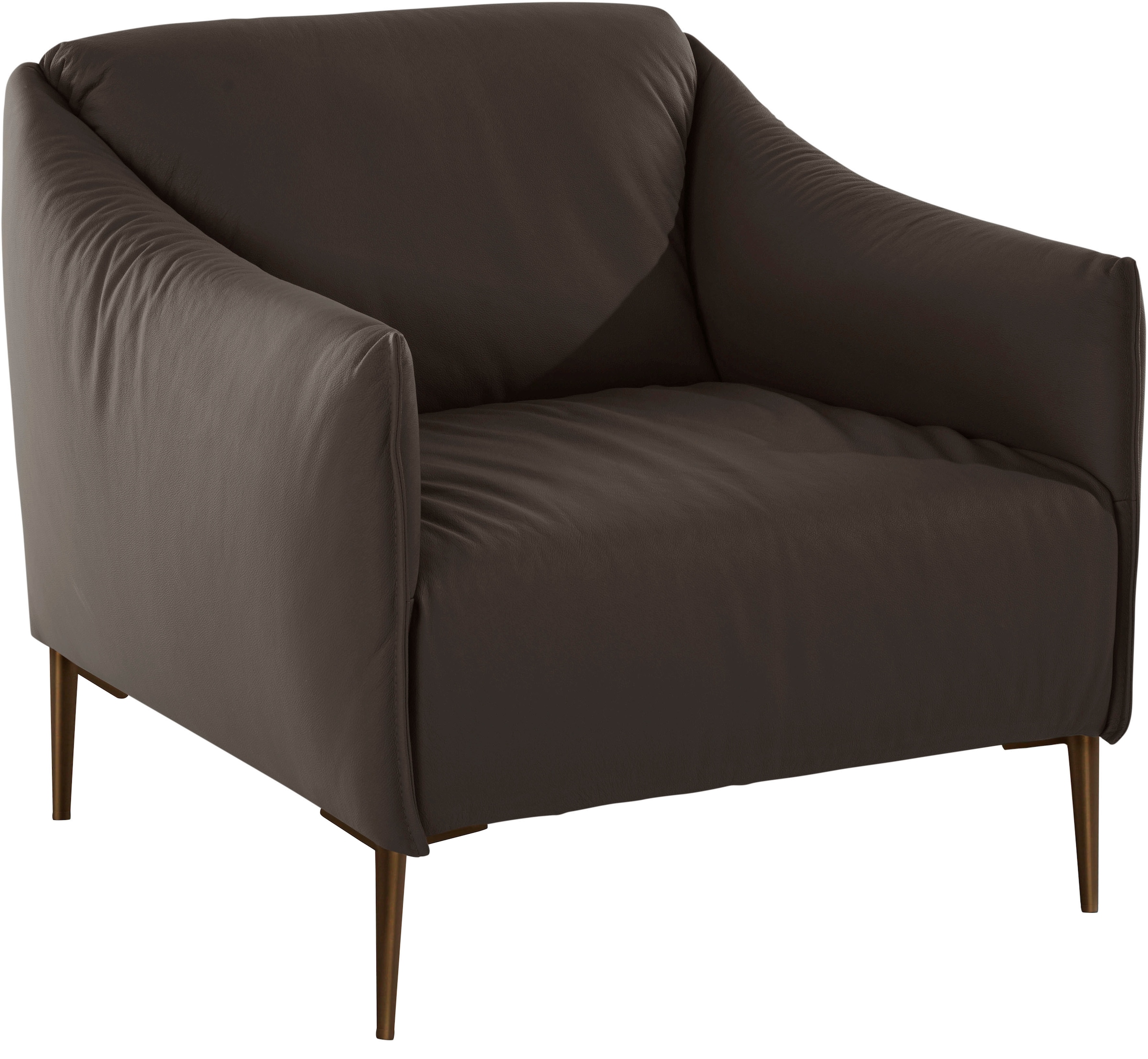 W.SCHILLIG Cocktailsessel »sally«, mit Metallfüßen in Bronze pulverbeschichtet