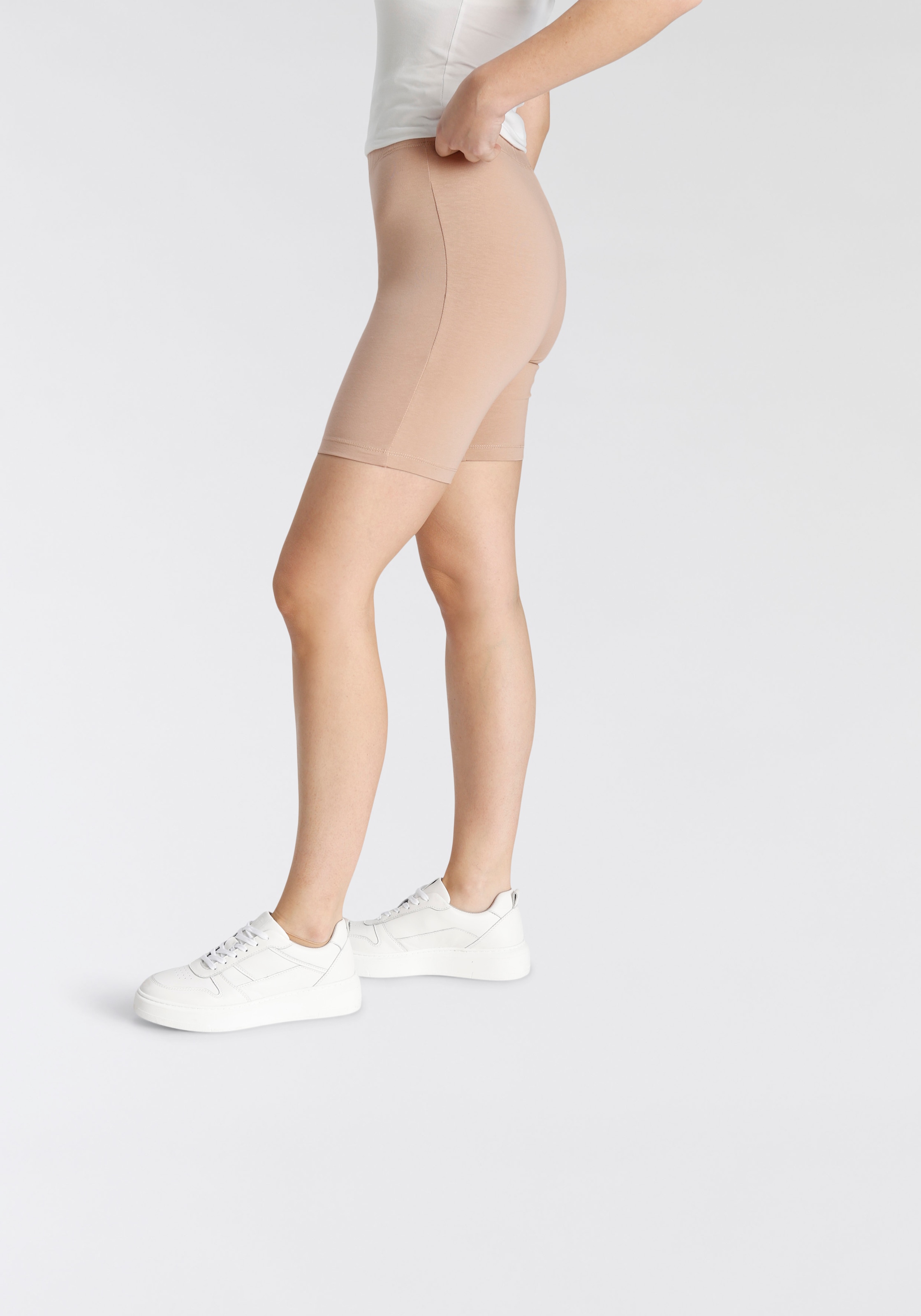 Tamaris Radlerhose, (2er-Pack), zum Unterziehen unter Kleidern und Röcken