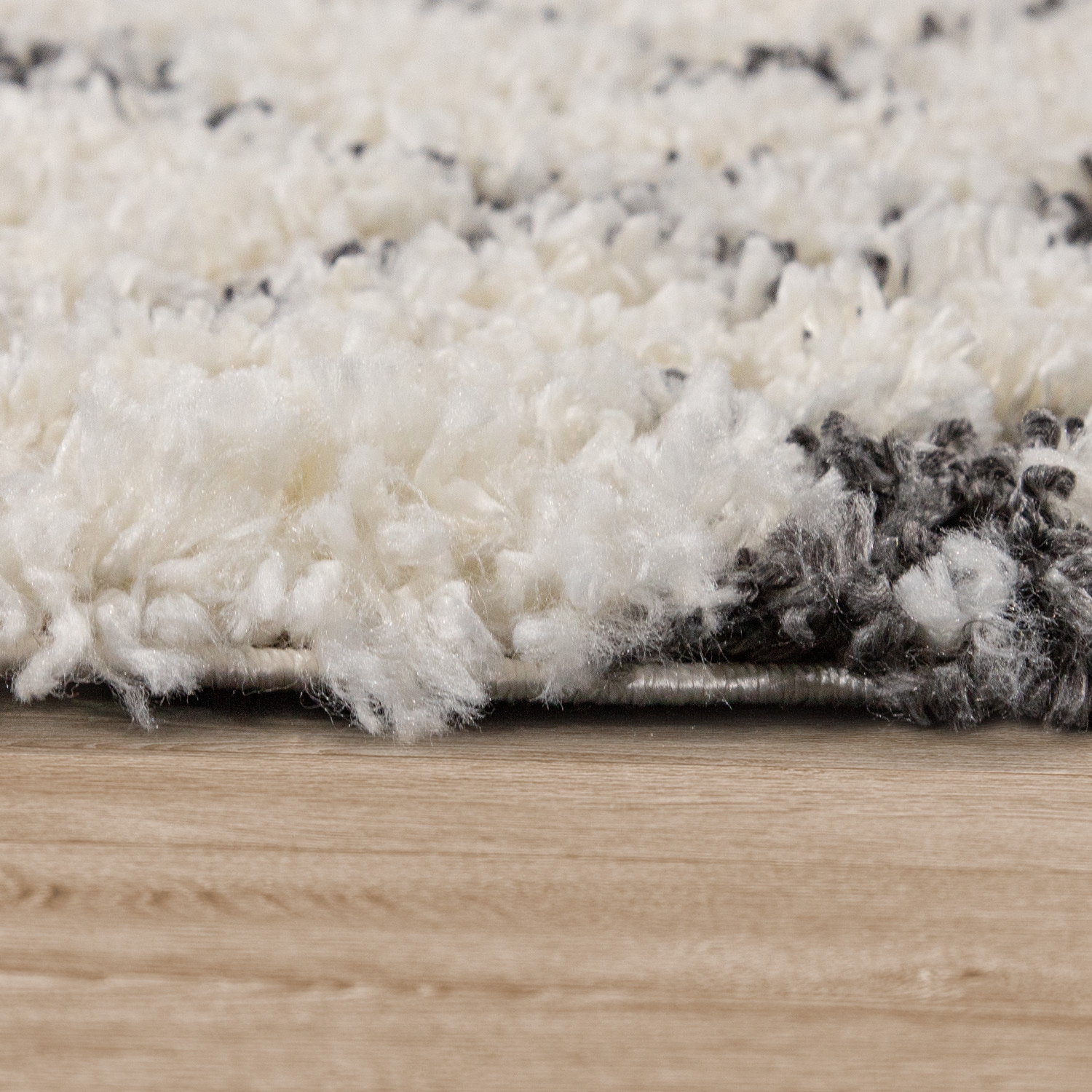 Paco Home Hochflor-Teppich »Kalmar 451«, rechteckig, 44 mm Höhe, Shaggy, Scandi Design, modernes Rauten Muster, weich & kuschelig