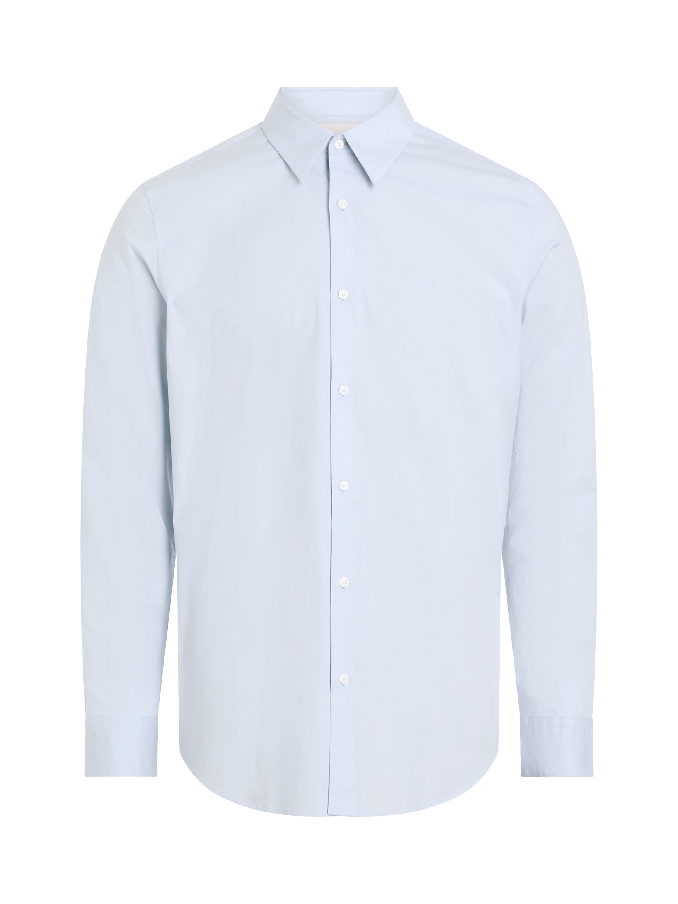Calvin Klein Langarmhemd »LONG SLEEVE SOLID STRETCH SLIM SHIRT«, in Unifarbe