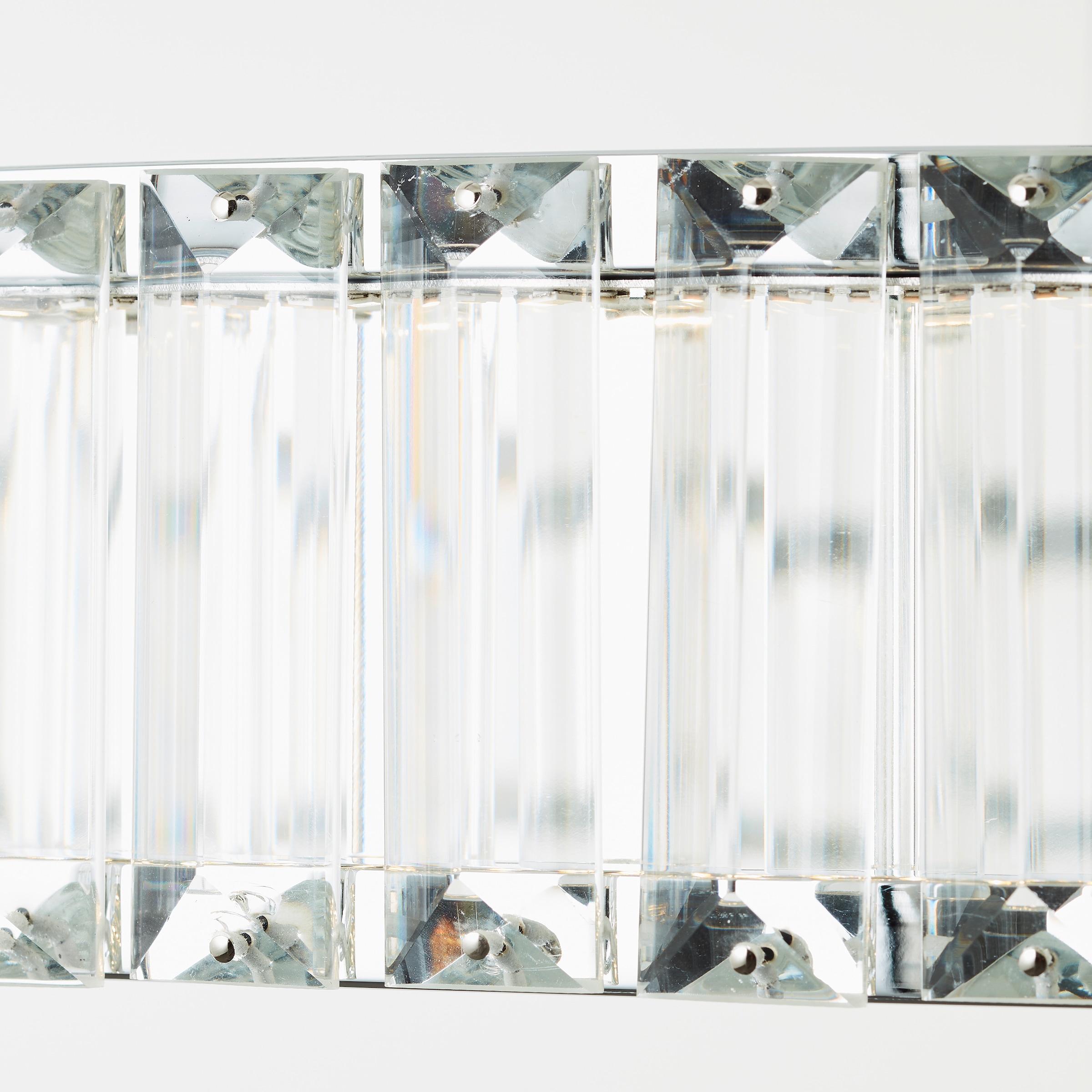 Brilliant LED Pendelleuchte »Queen«, Höhe 150cm, Ø 80cm, 6000lm, kürzbar, Aluminium/Kunststoff, chromfarben
