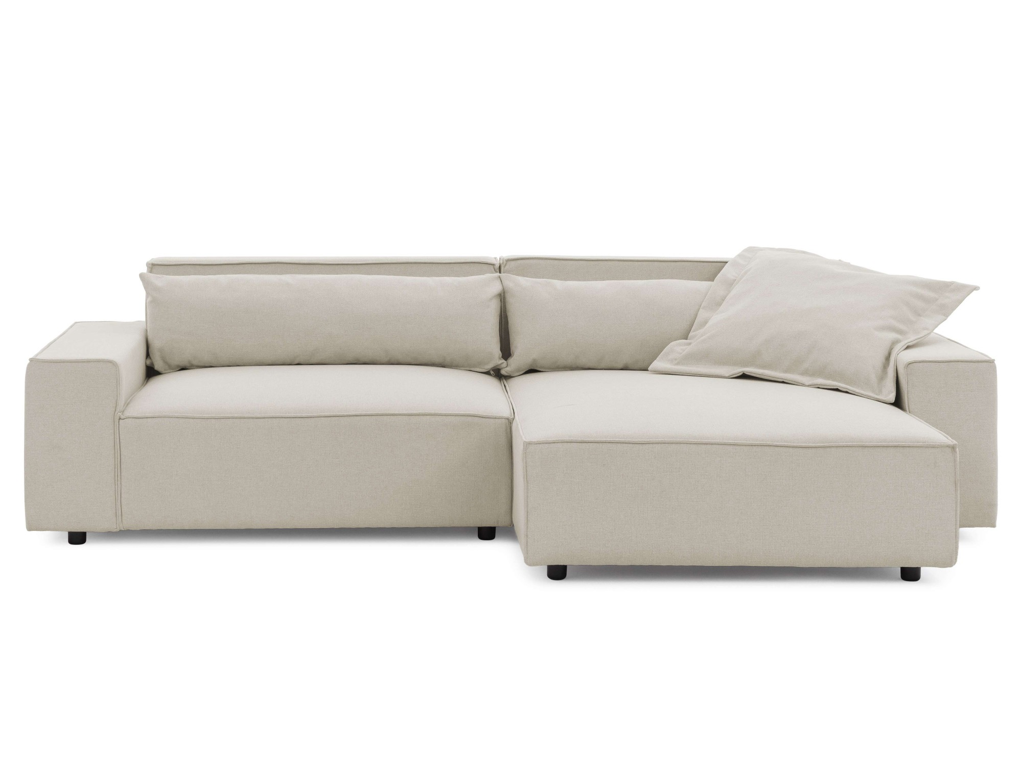 OTTO home Ecksofa »KINLEE Design-Sofa mit Recamiere rechts/links, Maße B/T/ günstig online kaufen