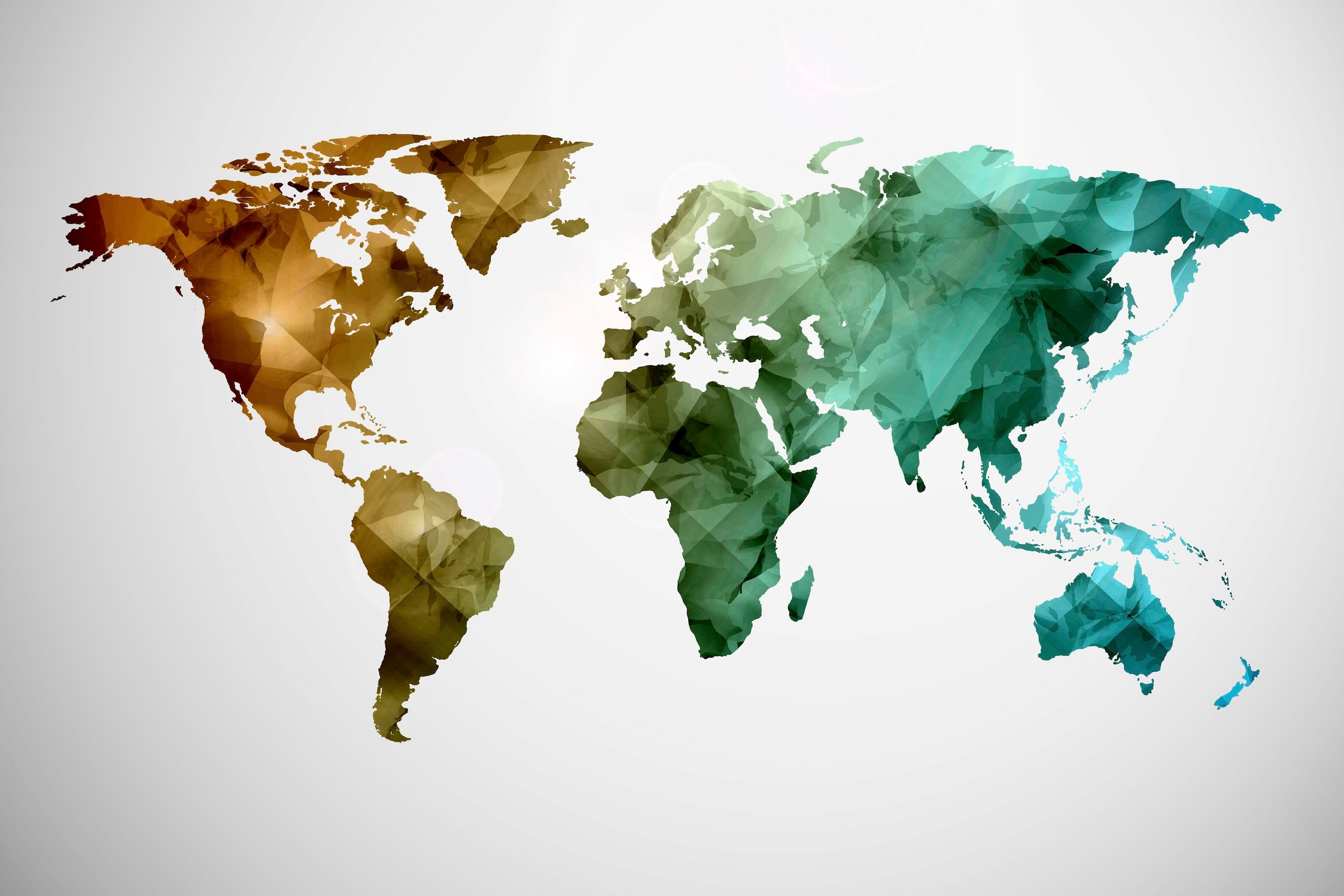 A.S. Création Leinwandbild »World Graphic«, Kunst-Weltkarte-Kinder, (1 St.), Atlas Weltkarte Bunt Aquarell Keilrahmen Leinwand-Bild Wohnzimmer Wand