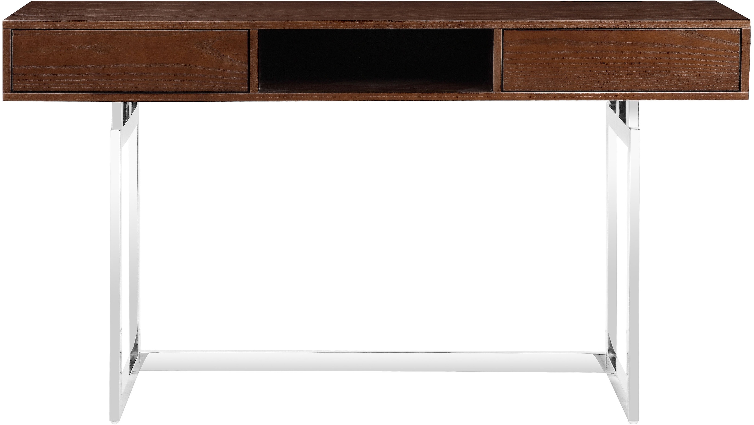 LeGer Home by Lena Gercke Schreibtisch »Danuta«, Furnierholz, Kufen aus Edelstahl, Breite 140 cm