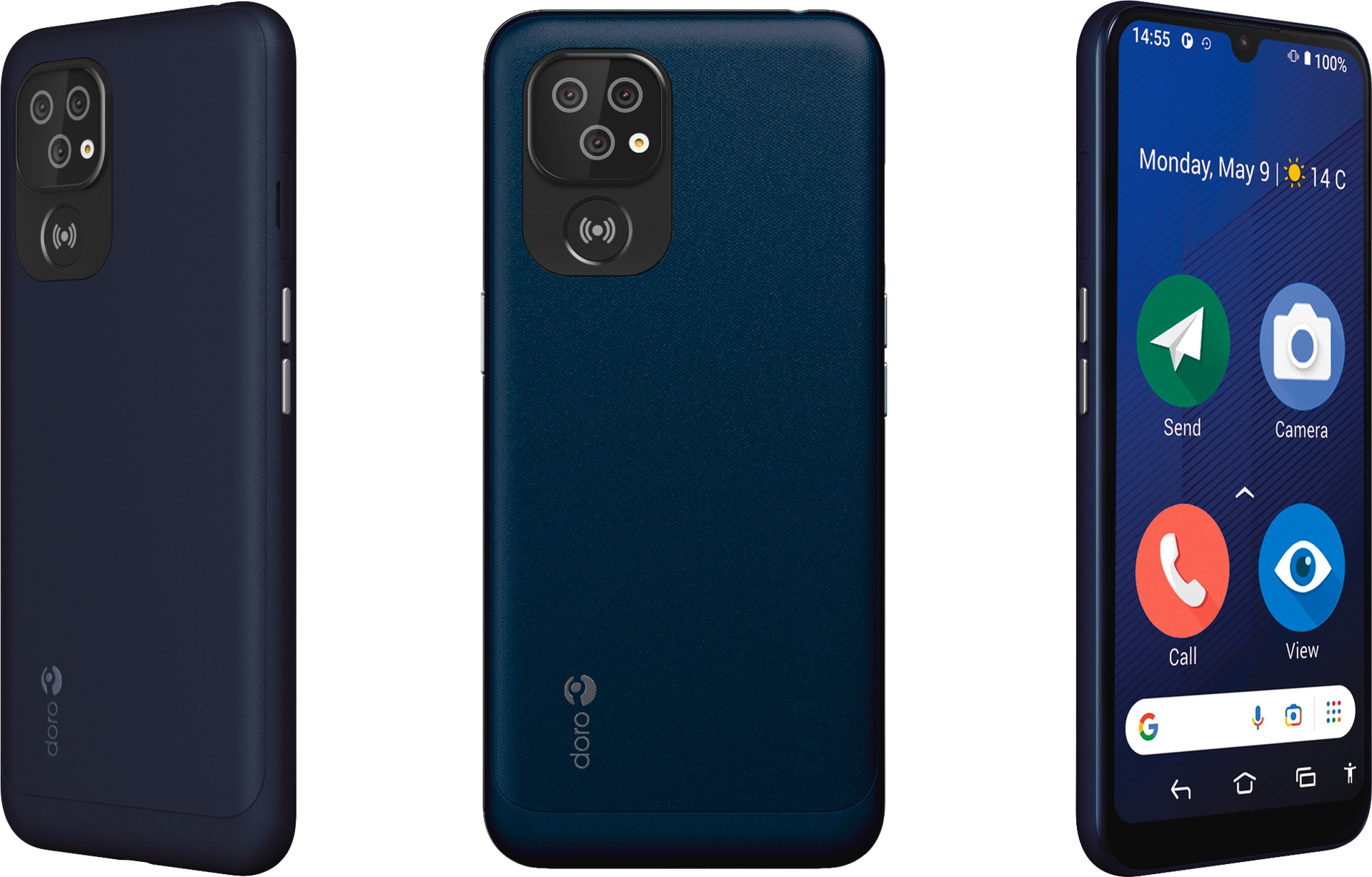 Doro Smartphone »8200 Secure ohne Netzteil«, Dunkelblau