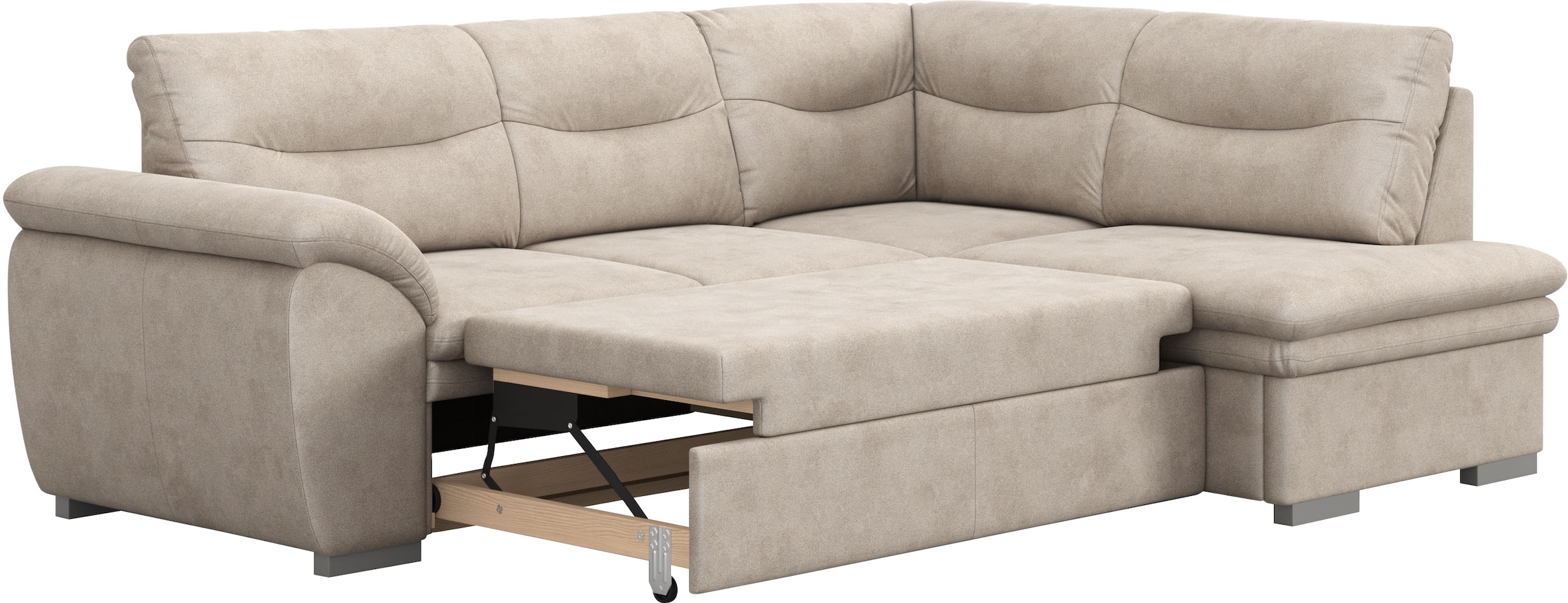 COTTA Ecksofa »Leandra L-Form«, wahlweise mit Bettfunktion & Bettkasten