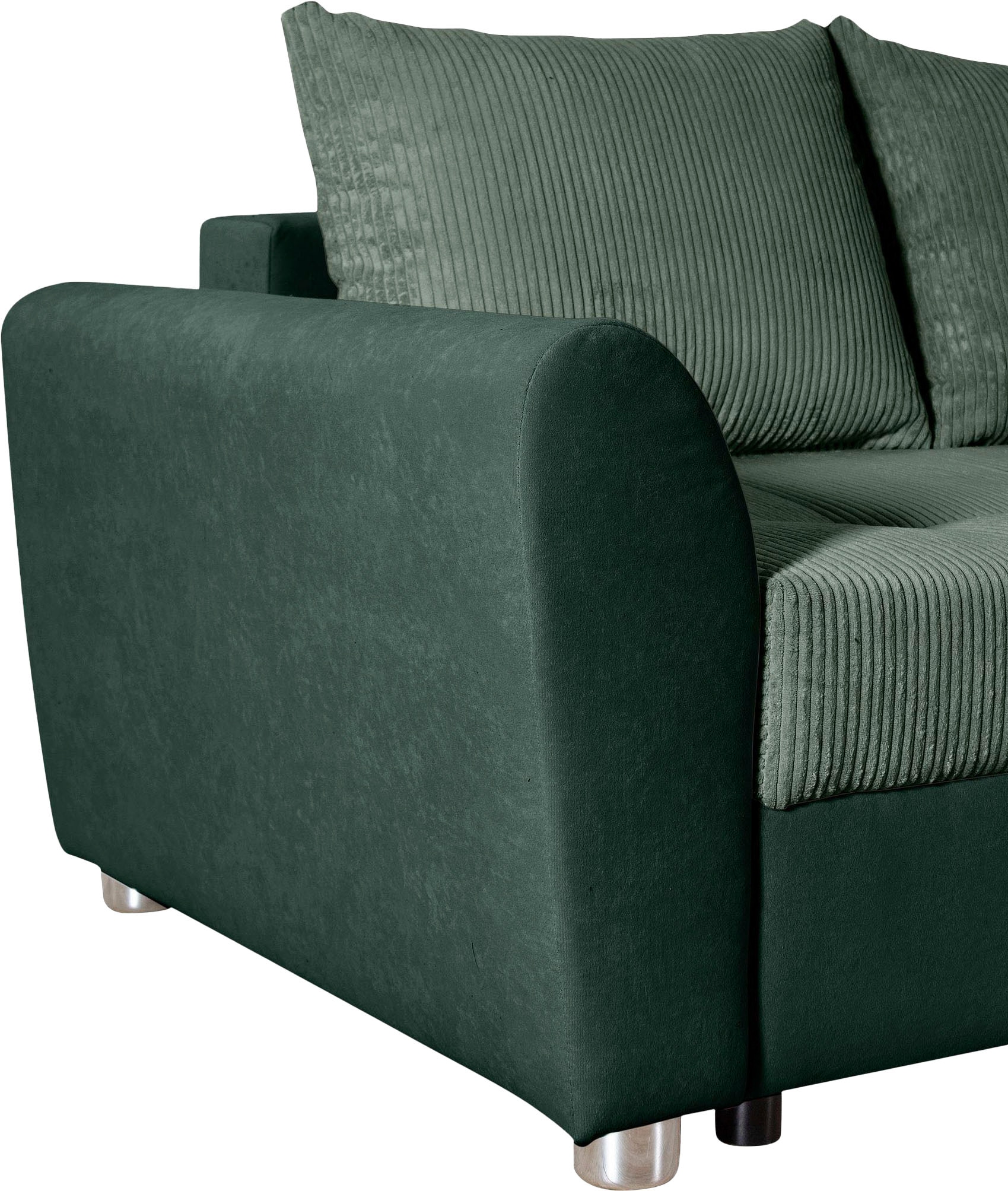 COLLECTION AB Ecksofa, Ecksofa,Bettfunktion,Bettkasten,Bonnelfederkern, Rückenkissen