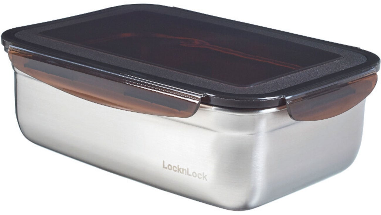 LOCK & LOCK Vorratsdose »Vorratsdose Edelstahl,schwarzer Deckel«, (1 tlg.), günstig online kaufen
