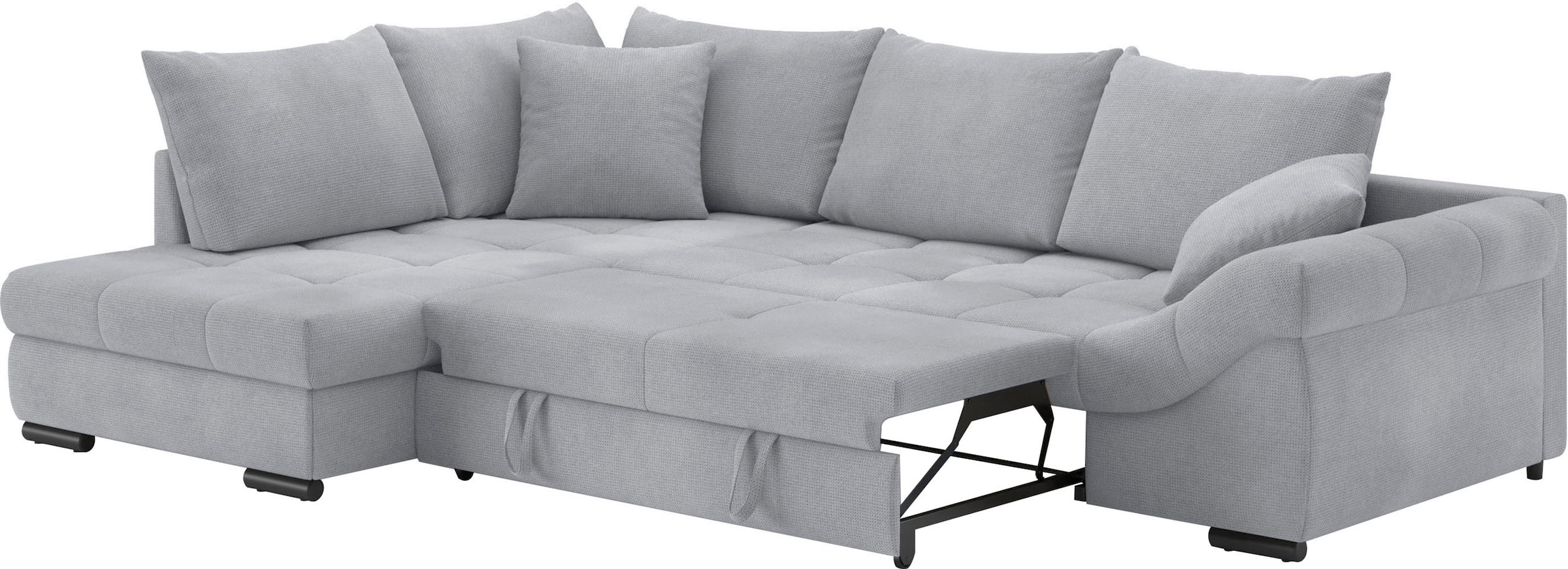 Mr. Couch Ecksofa »Allegro, L-Form«, mit Hochschläfer-Bettauszug, wahlweise mit Kaltschaum