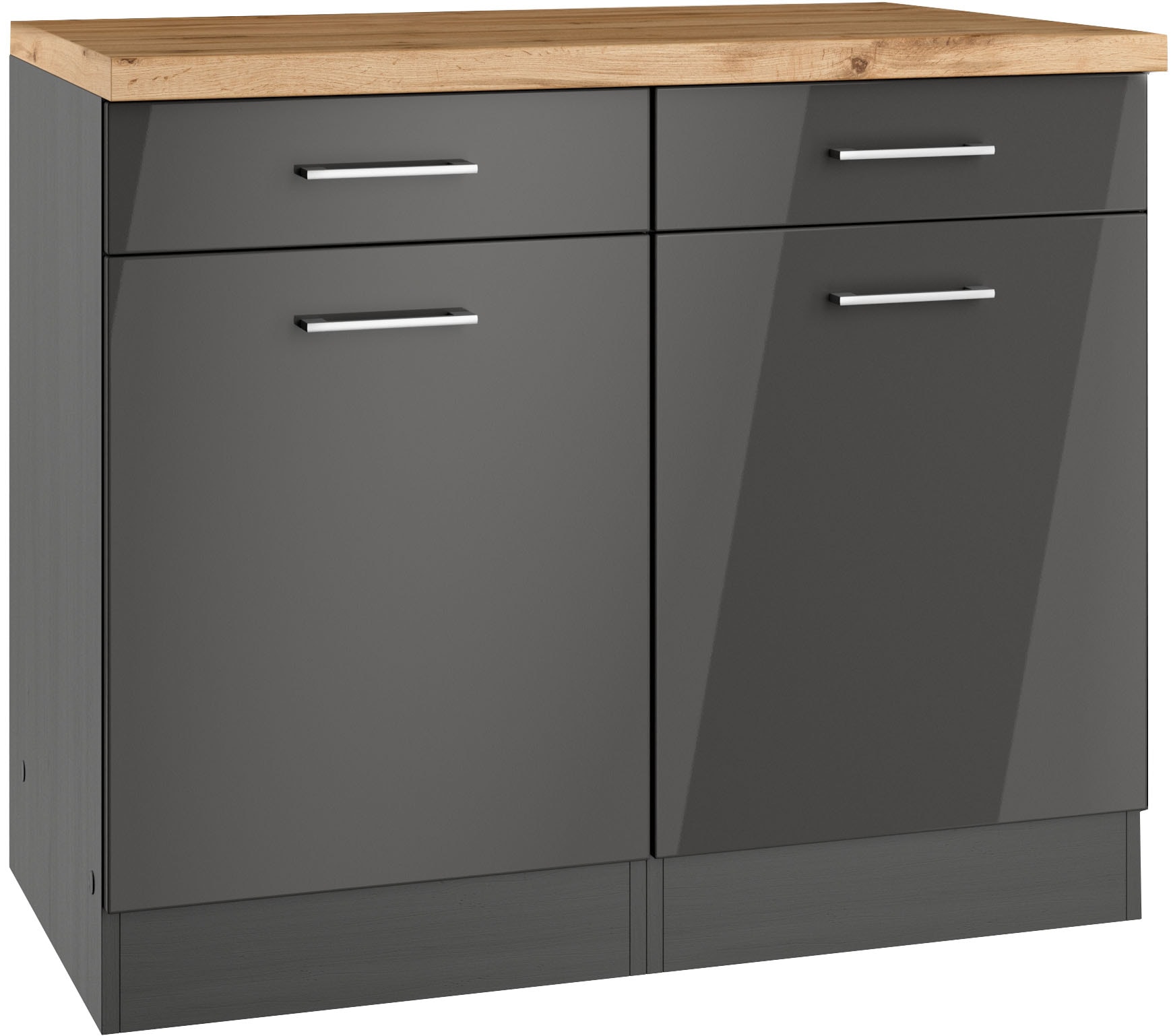 KOCHSTATION Unterschrank »KS-Milan«, HELD Möbel, Unterschrank 100 cm, matte günstig online kaufen