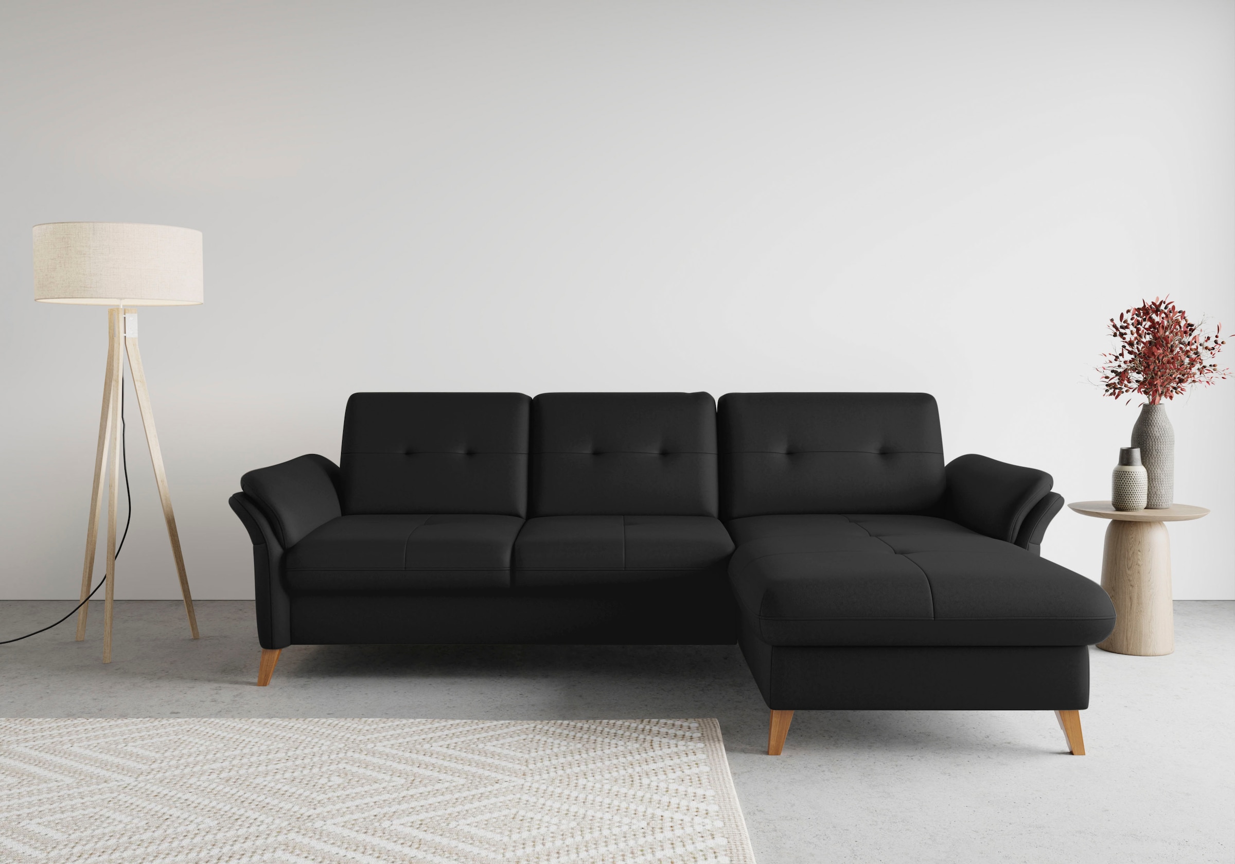 sit&more Ecksofa »Göteborg«, Sitztiefenverstellung und Federkern, wahlweise günstig online kaufen