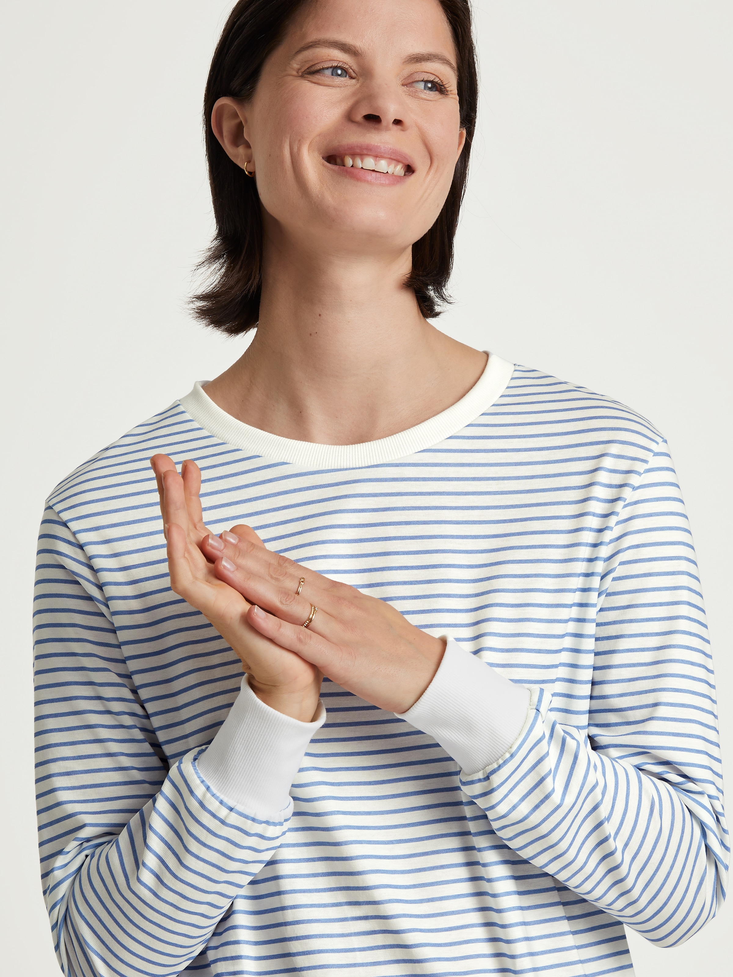 CALIDA Nachthemd »Cotton Stripes«, mit soften Bündchen an den Ärmelabschlüssen