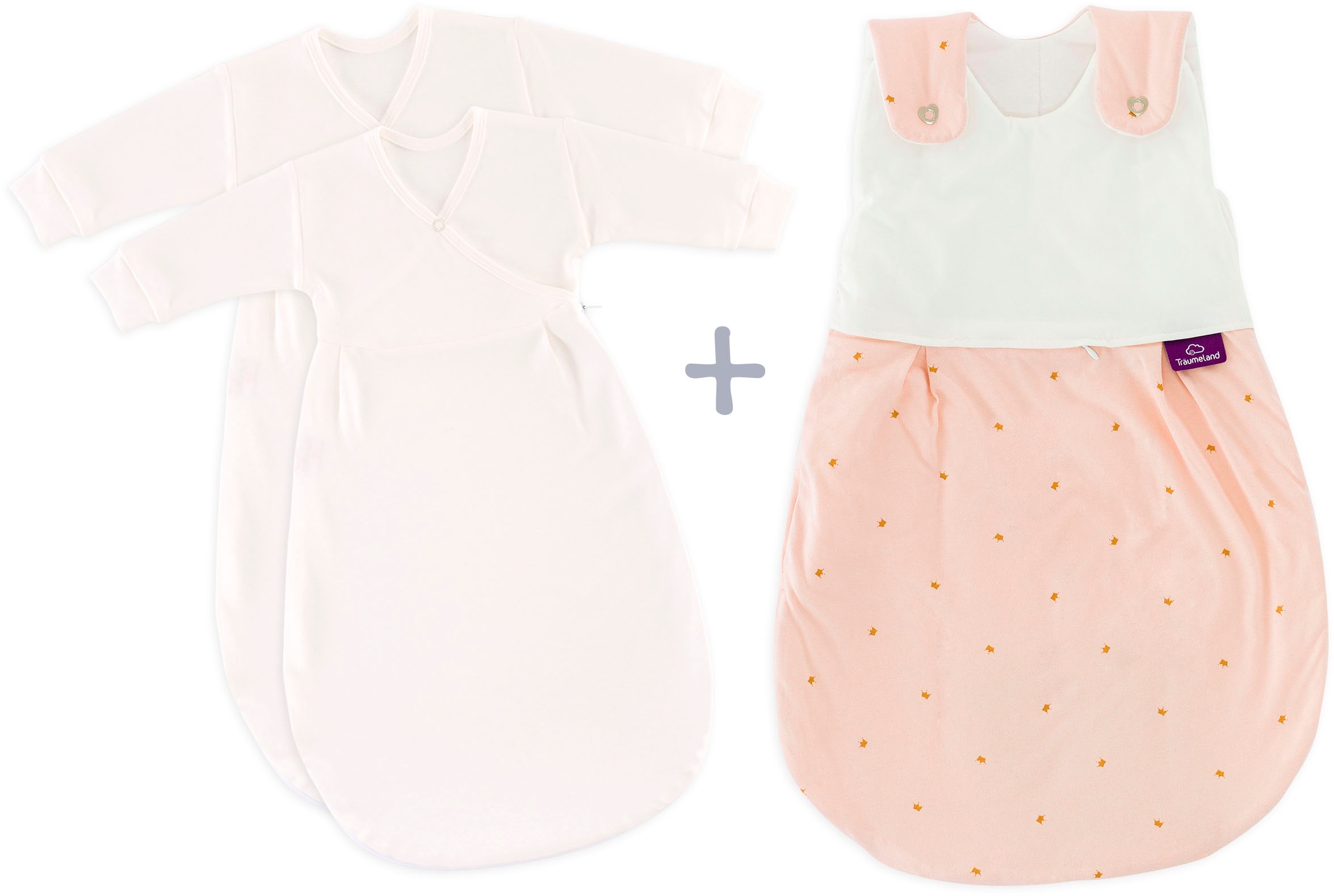 Träumeland Babyschlafsack »3tlg. Set LIEBMICH, Design Märchengold« günstig online kaufen