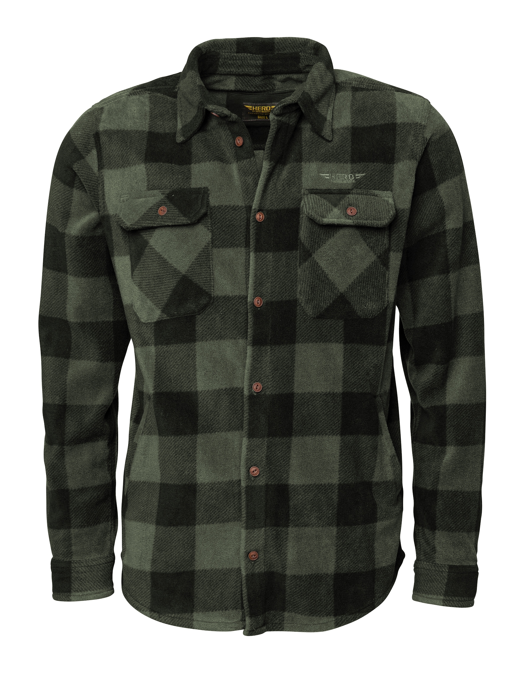 HERO by John Medoox Fleecehemd »HENDRIX Fleecehemd« Regular Fit Casual Fleece für Herren