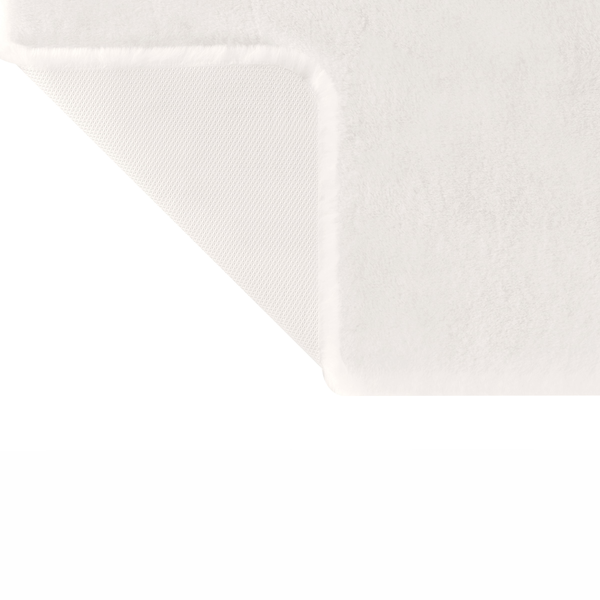 my home Badematte »Valeria, Kaninchenfell-Haptik«, rutschhemmend beschichtet, fußbodenheizungsgeeignet-strapazierfähig, Kunstfell, weicher Badteppich