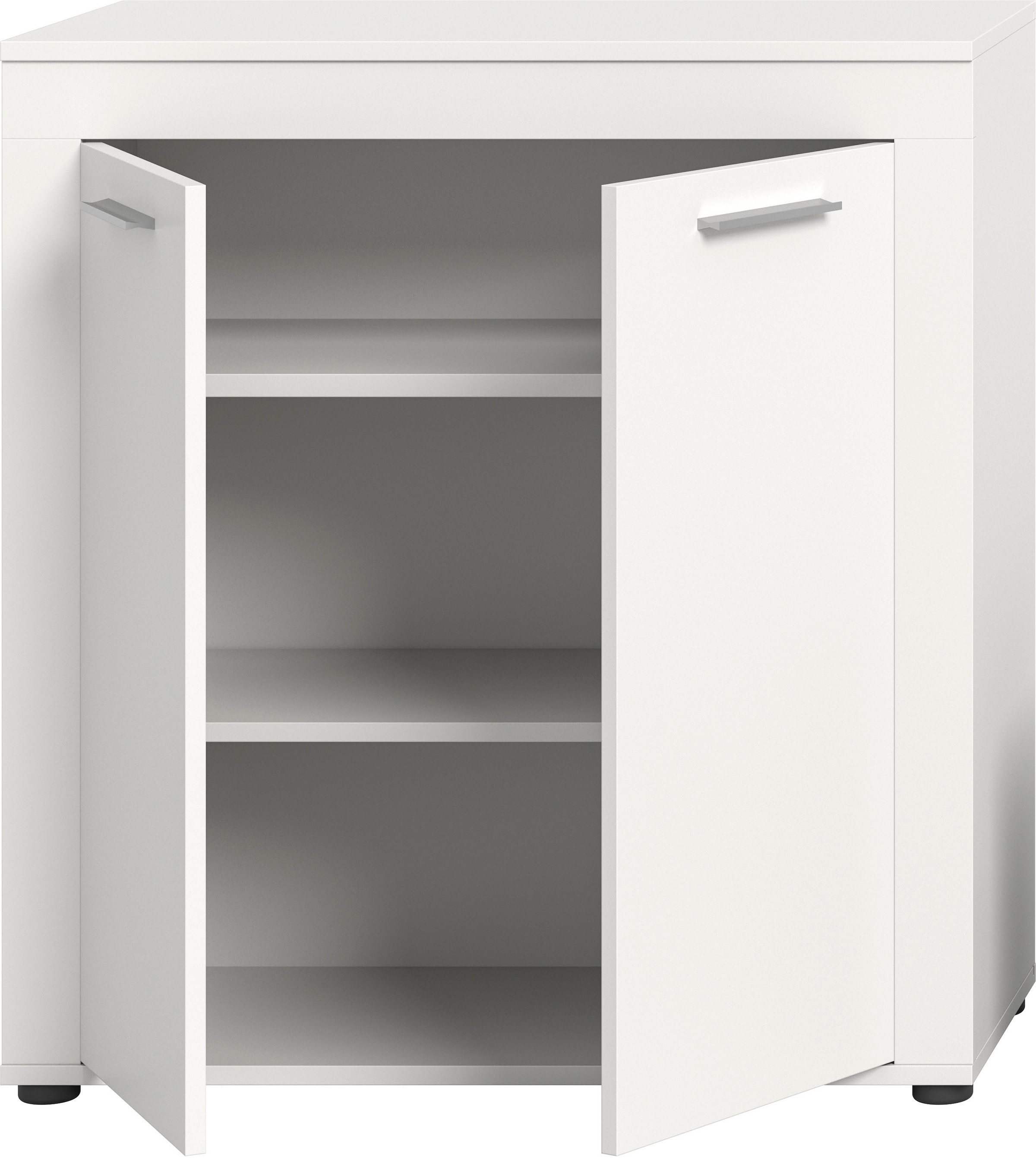 INOSIGN Highboard »Aosta, Höhe 88 cm, in verschiedenen Farbausführungen«, mit 2 Türen und 3 Fächern, Wohnzimmer, Kommode, Schrank