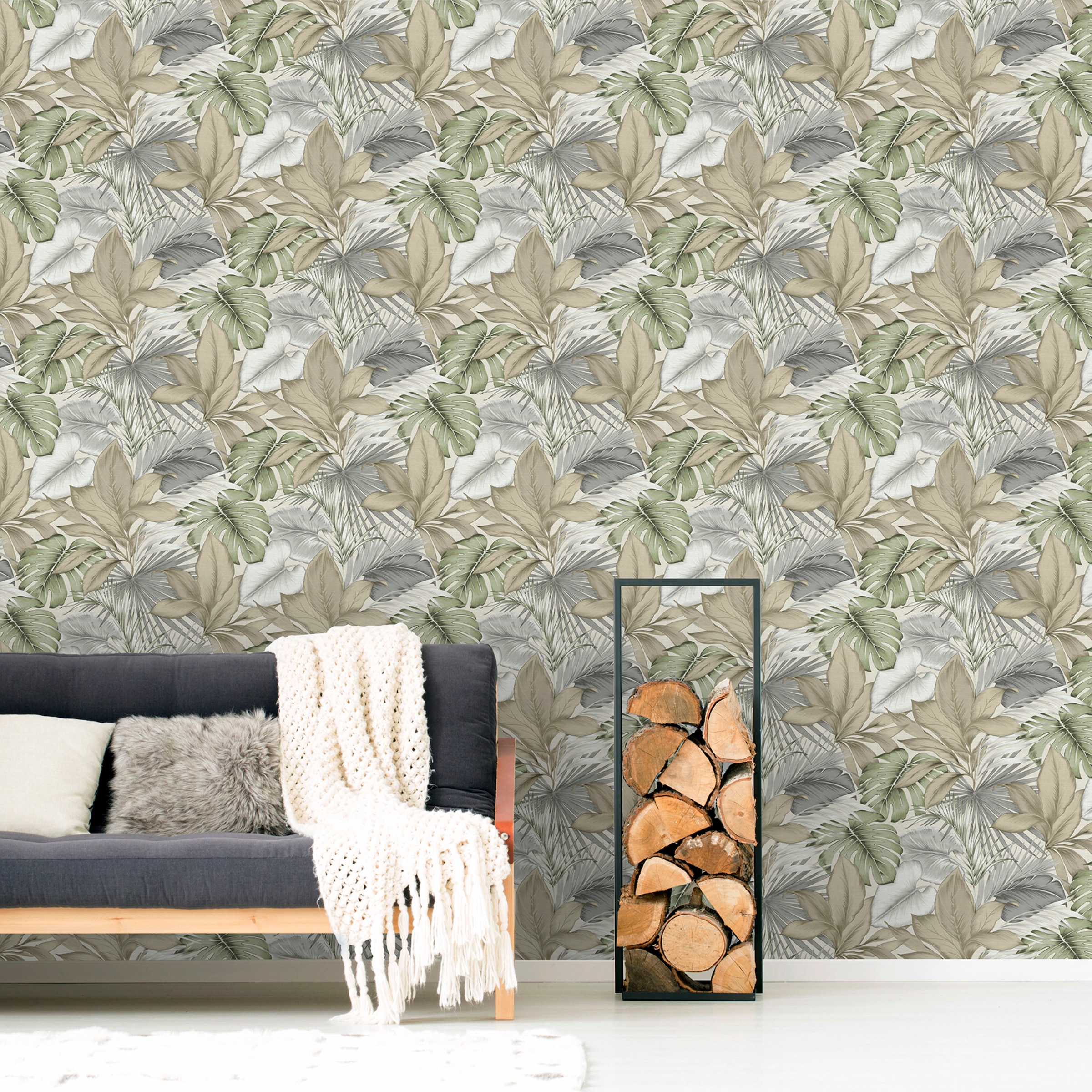 Superfresco Easy Vliestapete »Superfresco Easy Vliestapete Indra Naturel« botanisch geprägt Superfresco Easy Vliestapete Indra Naturel