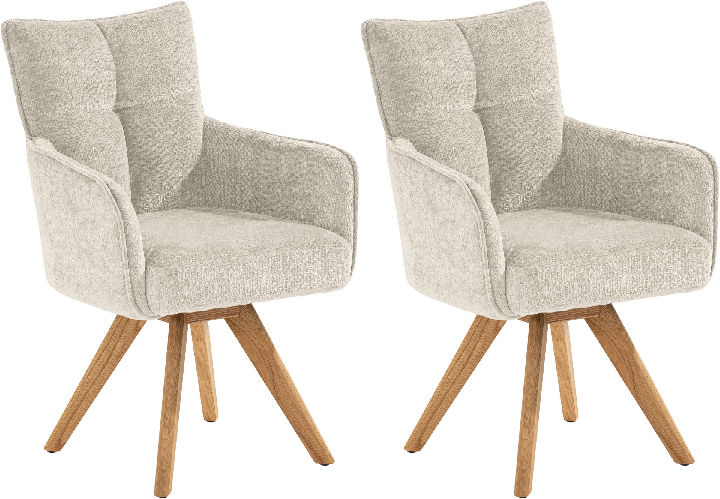 set one by Musterring Armlehnstuhl »Tucson« (Set) 2er-Set, drehbar mit Rück günstig online kaufen