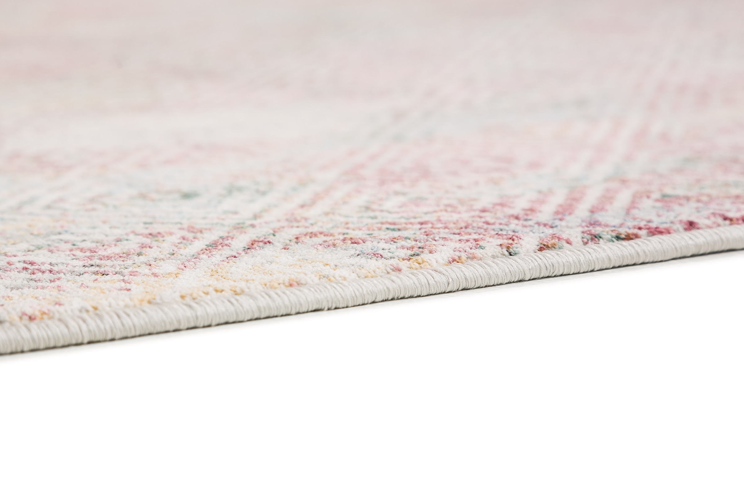 SCHÖNER WOHNEN-Kollektion Teppich »Charme 242«, rechteckig, 6 mm Höhe, leichter Kurzflor, Fransen, Wohnzimmer, Schöner Wohnen Kollektion