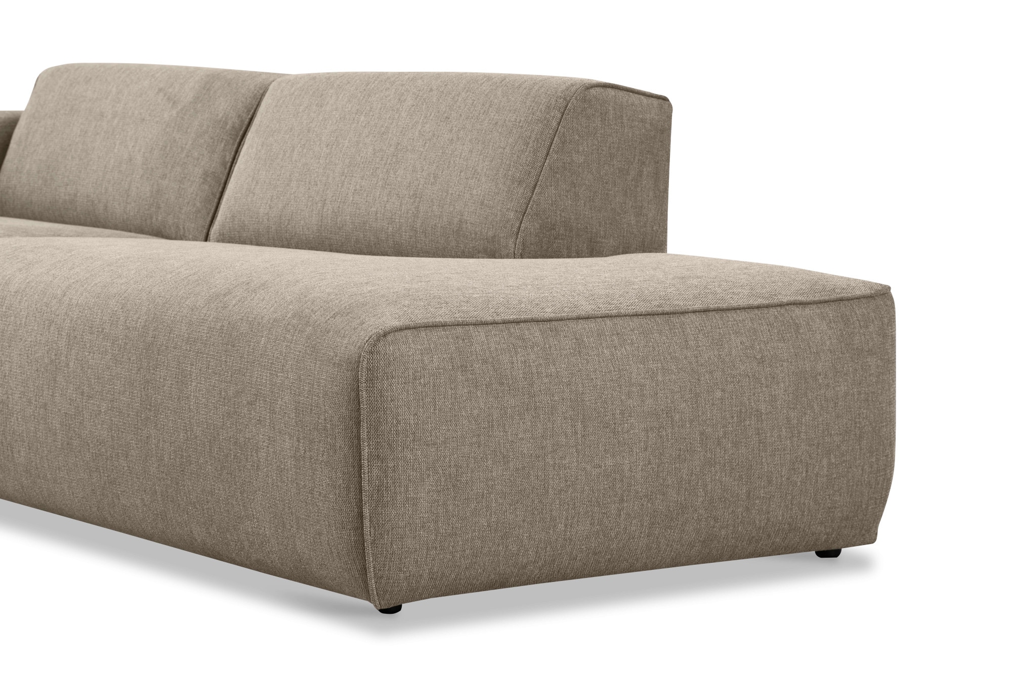 andas 2-Sitzer »Noord mit Kedernaht, Breite 227 cm«, Cord, Struktur, Webstoff, mit Wellenunterfederung, Massivholzrahmen