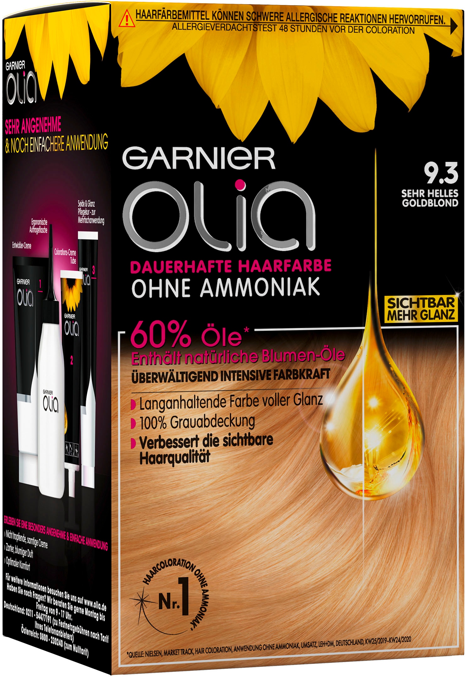 GARNIER Coloration »Olia dauerhafte Haarfarbe«, mit pflegender Formel